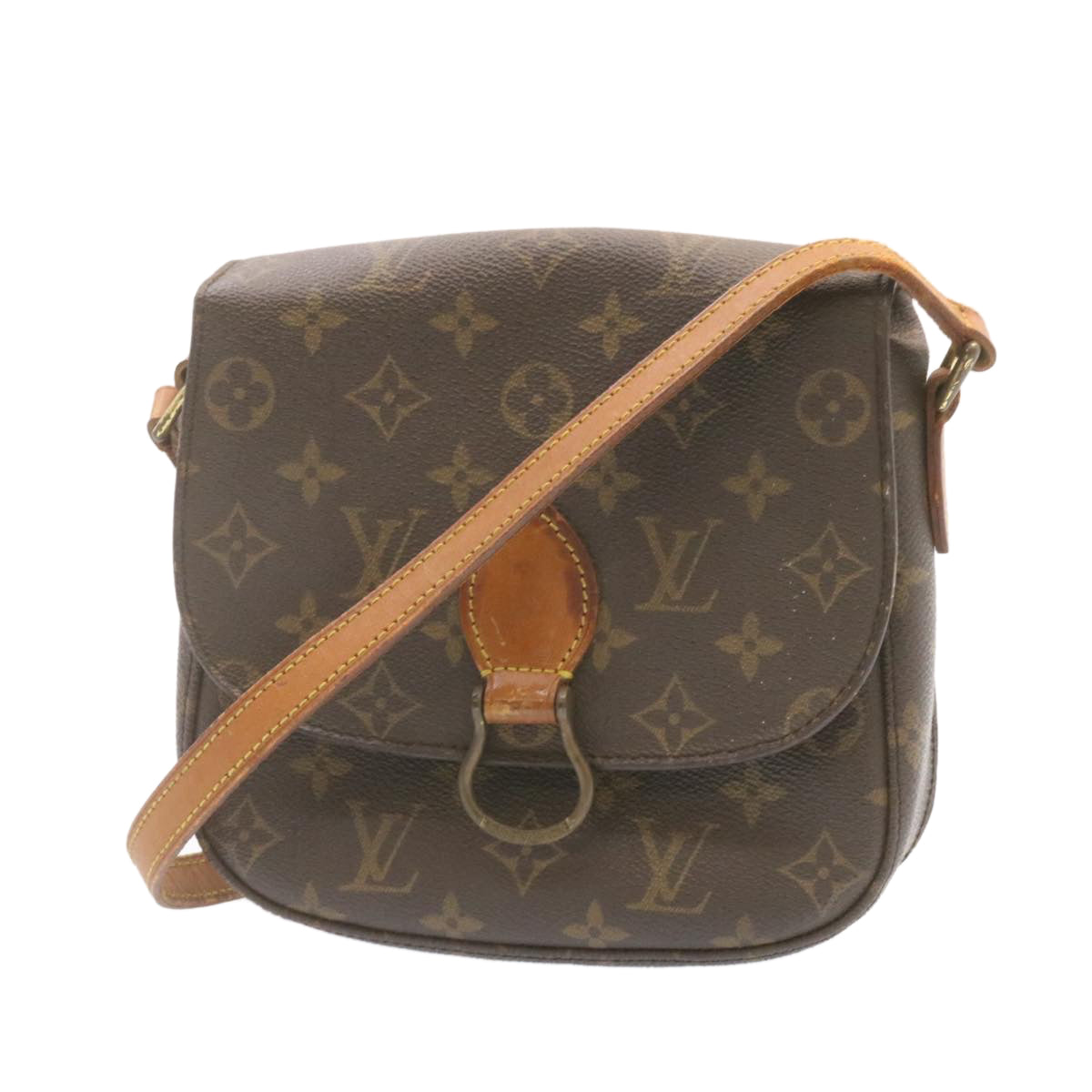 LOUIS VUITTON Monogram Saint Cloud MM Shoulder Bag LV Auth am1071g