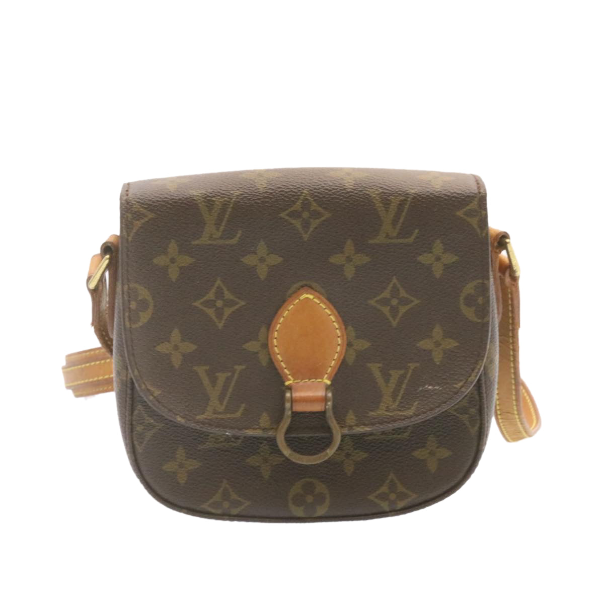 LOUIS VUITTON Monogram Saint Cloud PM Shoulder Bag LV Auth am1072g