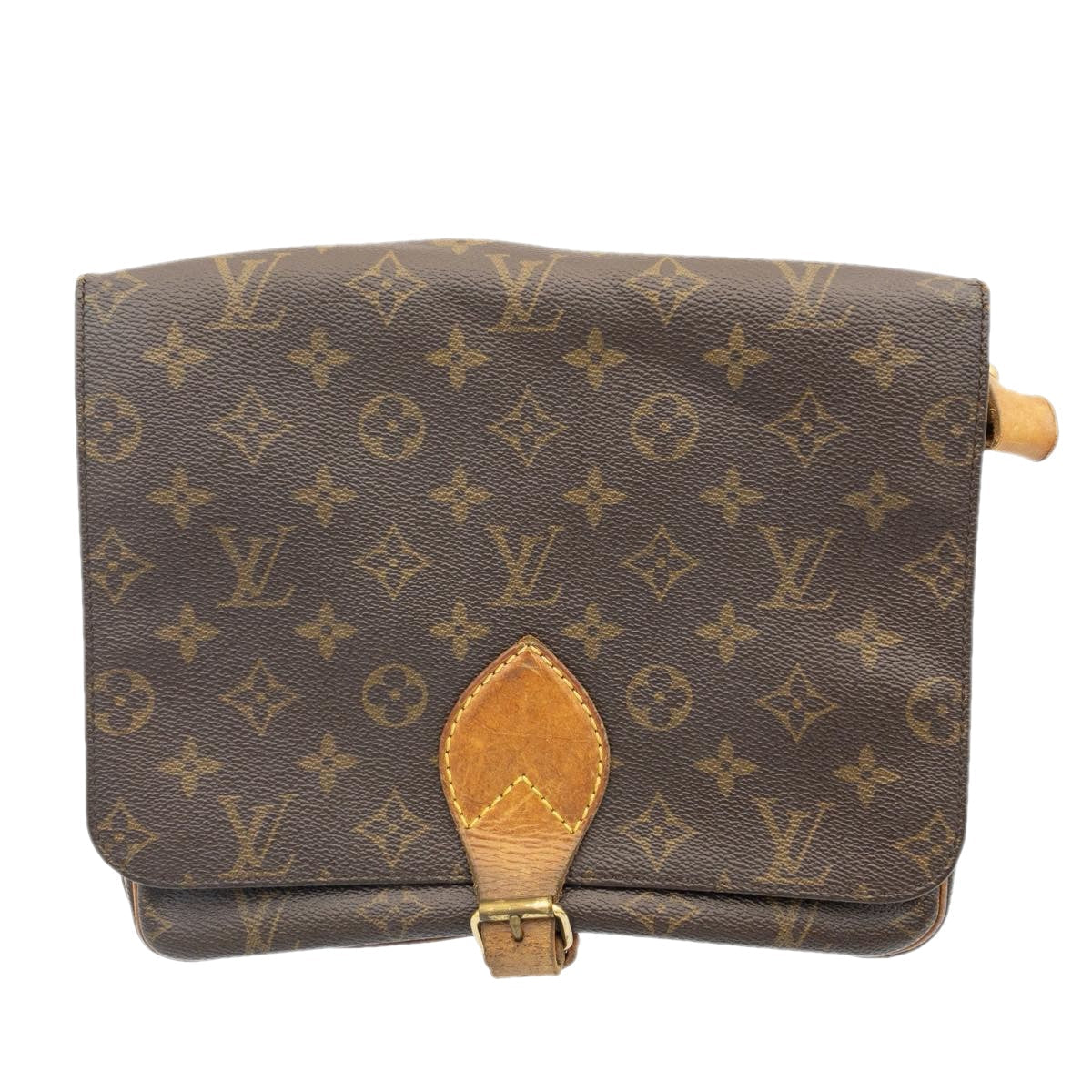 LOUIS VUITTON Monogram Cartouchiere GM Shoulder Bag LV Auth am1101g