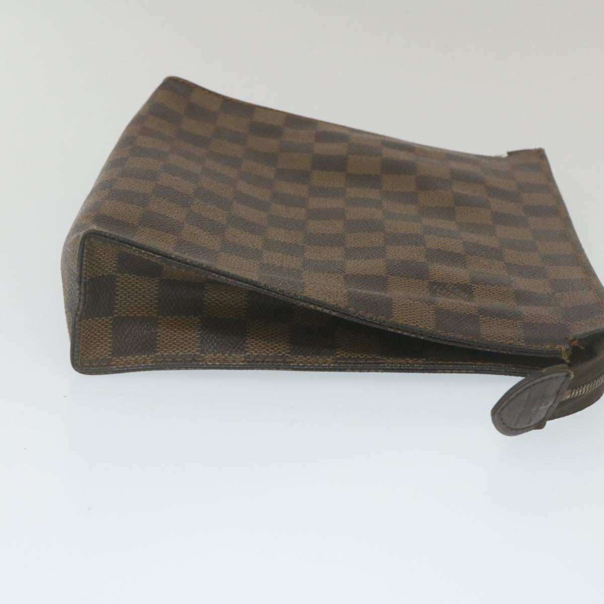 LOUIS VUITTON Damier Ebene Poche Toilette 26 Pouch LV Auth am2290g Clutch