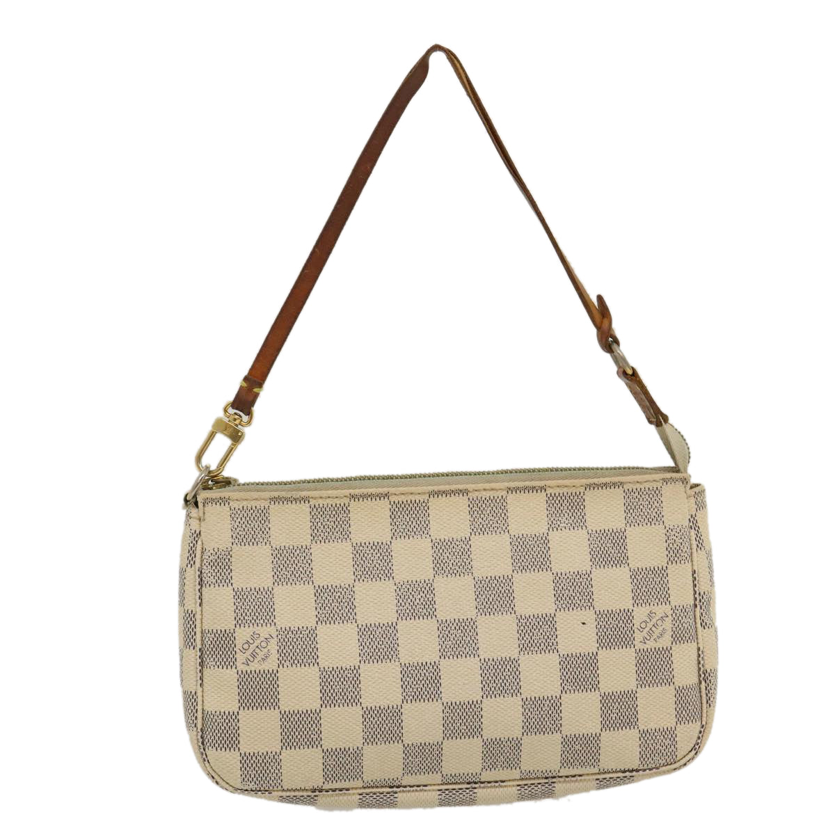 LOUIS VUITTON Damier Azur Mini Pochette Accessoires Pouch LV am2423g Clutch