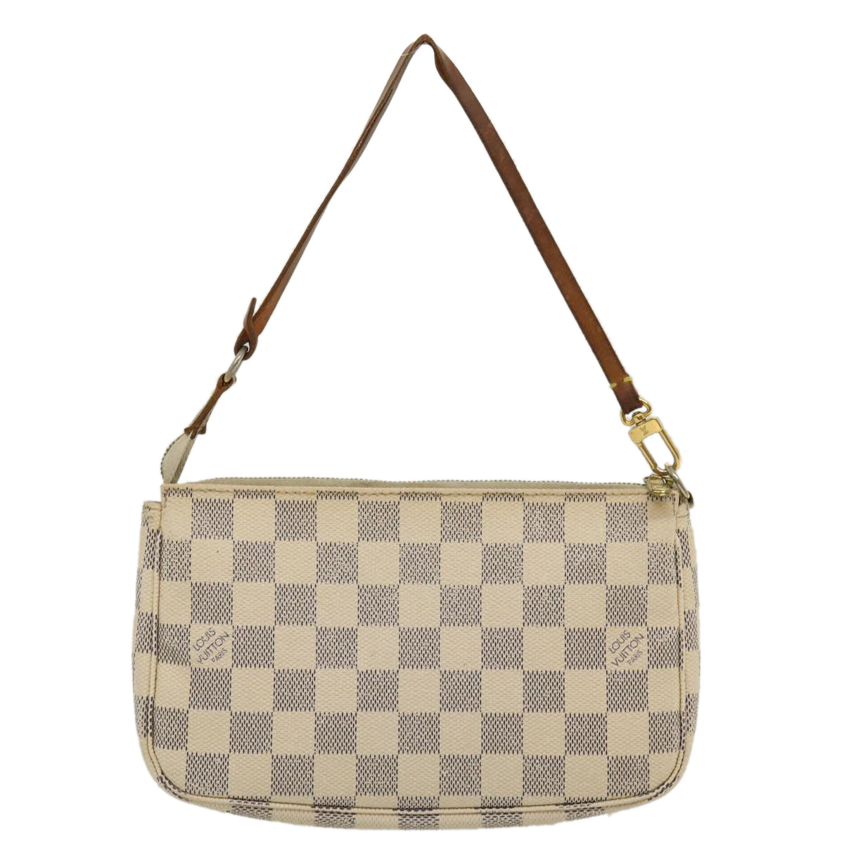 LOUIS VUITTON Damier Azur Mini Pochette Accessoires Pouch LV am2423g Clutch