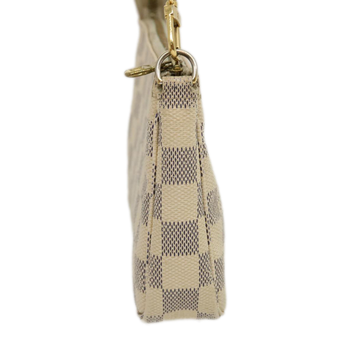 LOUIS VUITTON Damier Azur Mini Pochette Accessoires Pouch LV am2423g Clutch