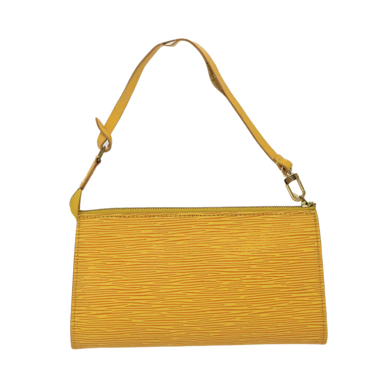 LOUIS VUITTON Epi Pochette Accessoires Pouch Yellow LV Auth am2512g Clutch