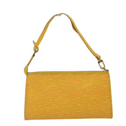 LOUIS VUITTON Epi Pochette Accessoires Pouch Yellow LV Auth am2512g Clutch