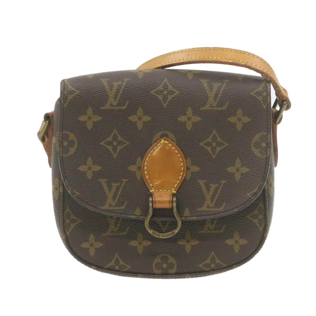 LOUIS VUITTON Monogram Saint Cloud PM Shoulder Bag LV Auth am608g