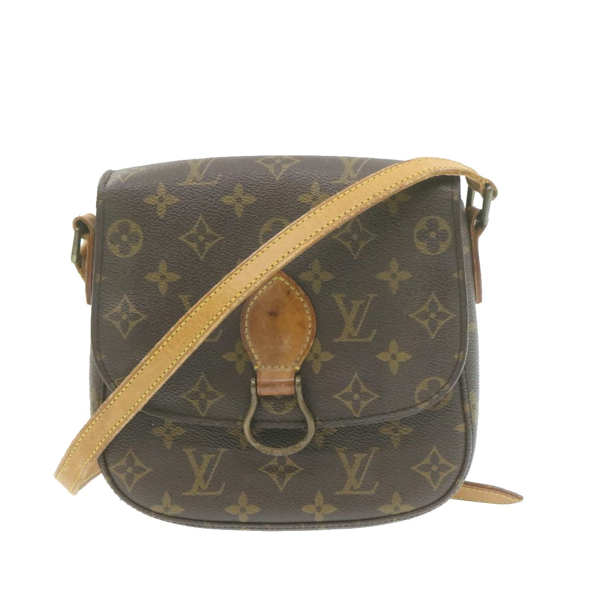 LOUIS VUITTON Monogram Saint Cloud MM Shoulder Bag LV Auth am683g