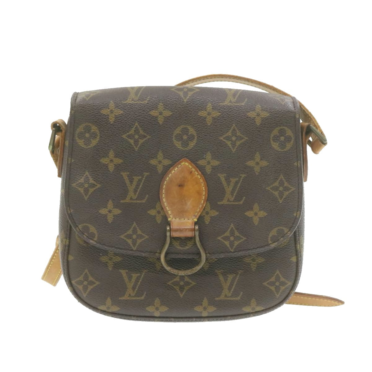 LOUIS VUITTON Monogram Saint Cloud MM Shoulder Bag LV Auth am683g