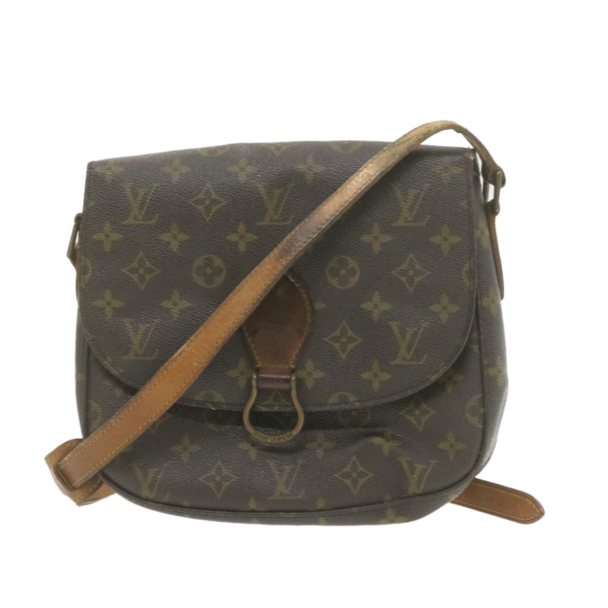 LOUIS VUITTON Monogram Saint Cloud GM Shoulder Bag LV Auth am749g