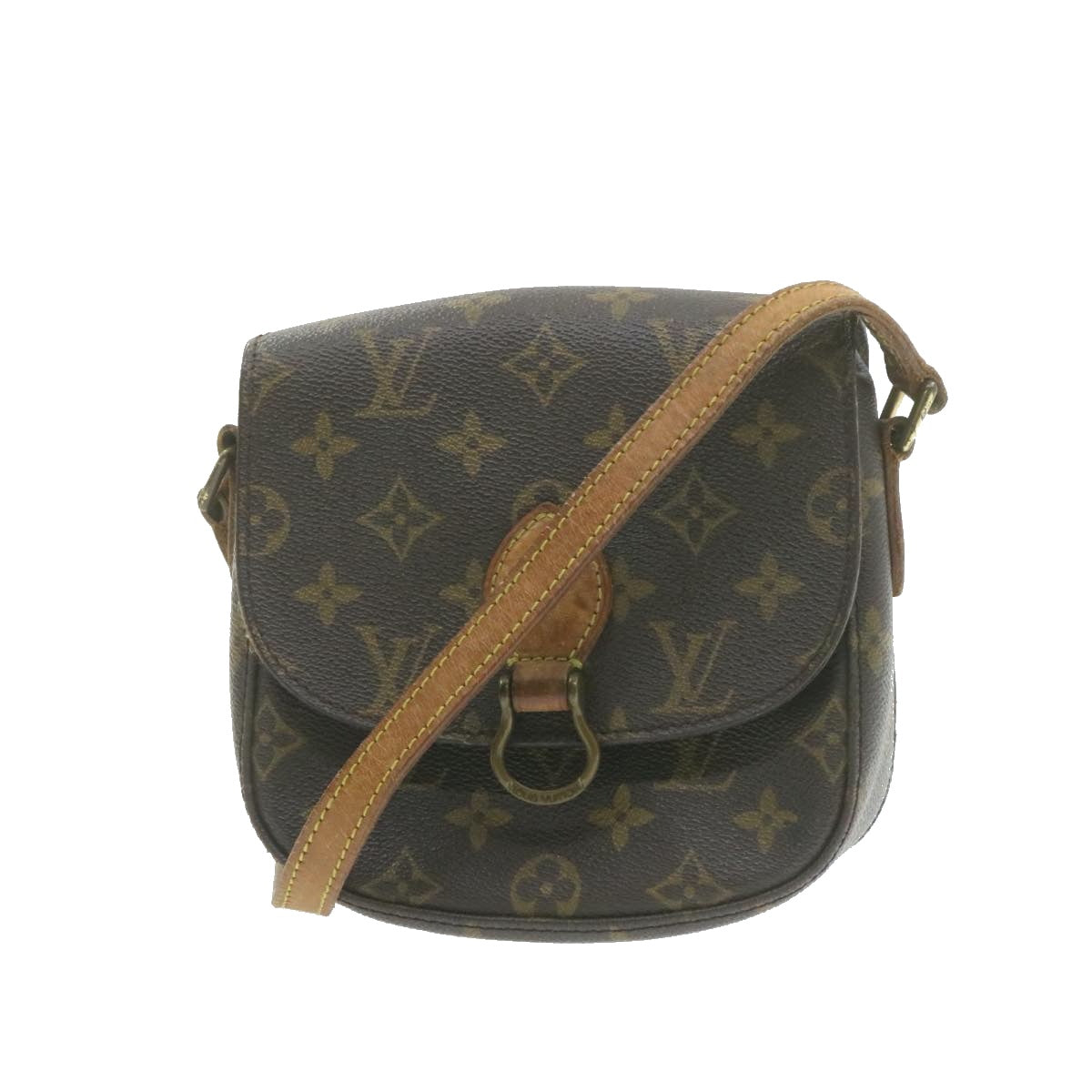 LOUIS VUITTON Monogram Saint Cloud PM Shoulder Bag LV Auth am753g