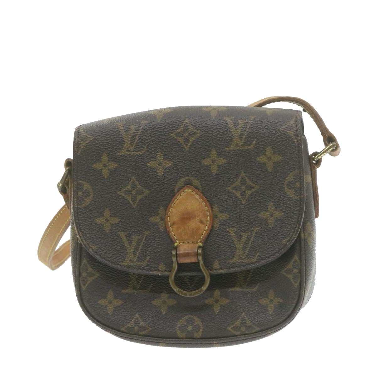LOUIS VUITTON Monogram Saint Cloud PM Shoulder Bag LV Auth am753g