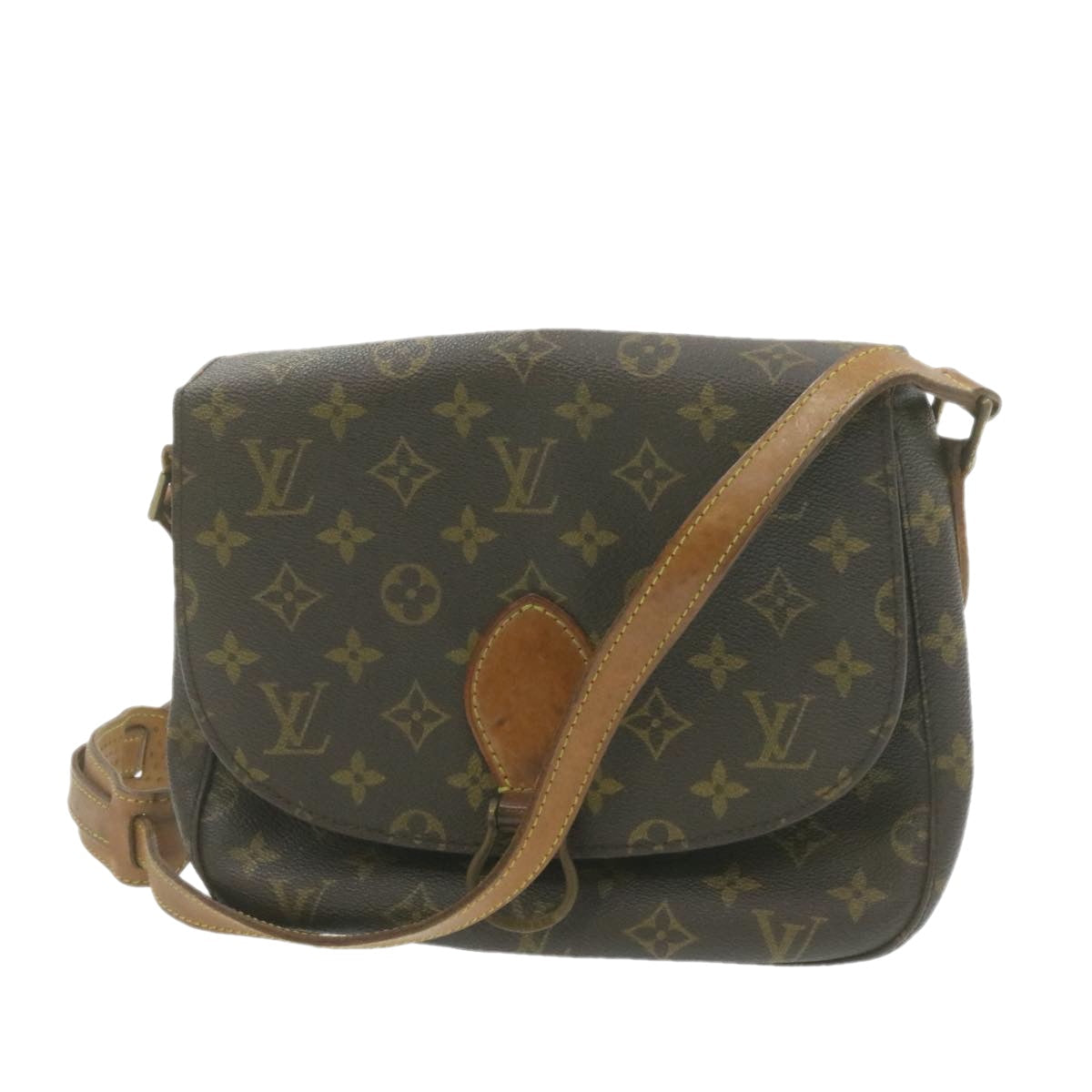 LOUIS VUITTON Monogram Saint Cloud GM Shoulder Bag LV Auth am880g