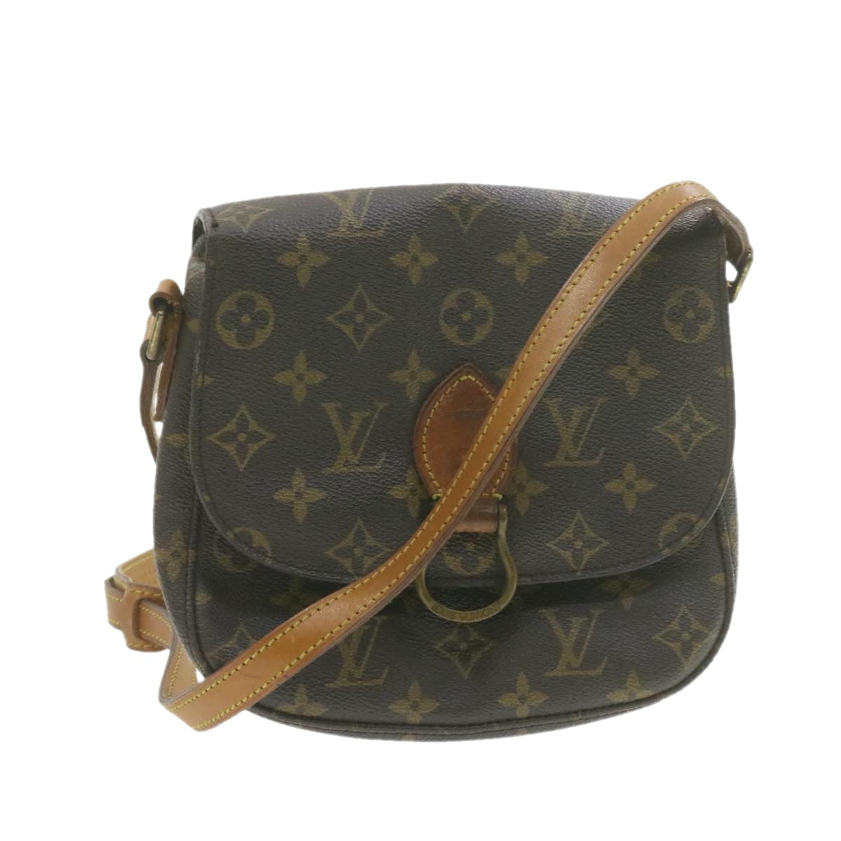 LOUIS VUITTON Monogram Saint Cloud MM Shoulder Bag LV Auth am937g