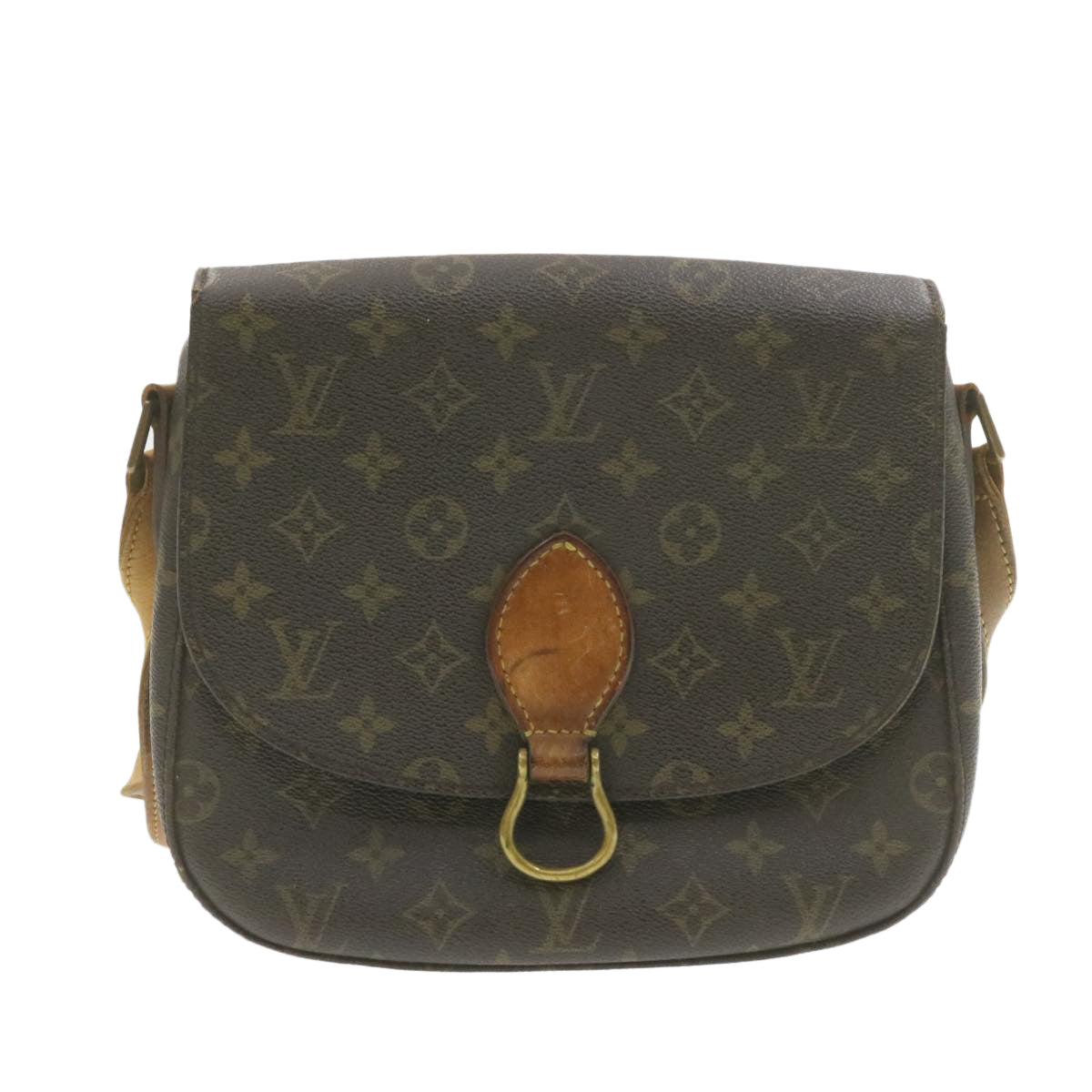 LOUIS VUITTON Monogram Saint Cloud GM Shoulder Bag LV Auth am941g