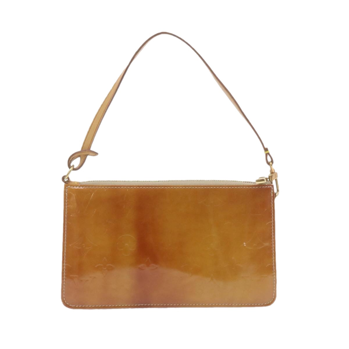 LOUIS VUITTON Monogram Vernis Lexington Pouch Beige LV Auth am961g Clutch