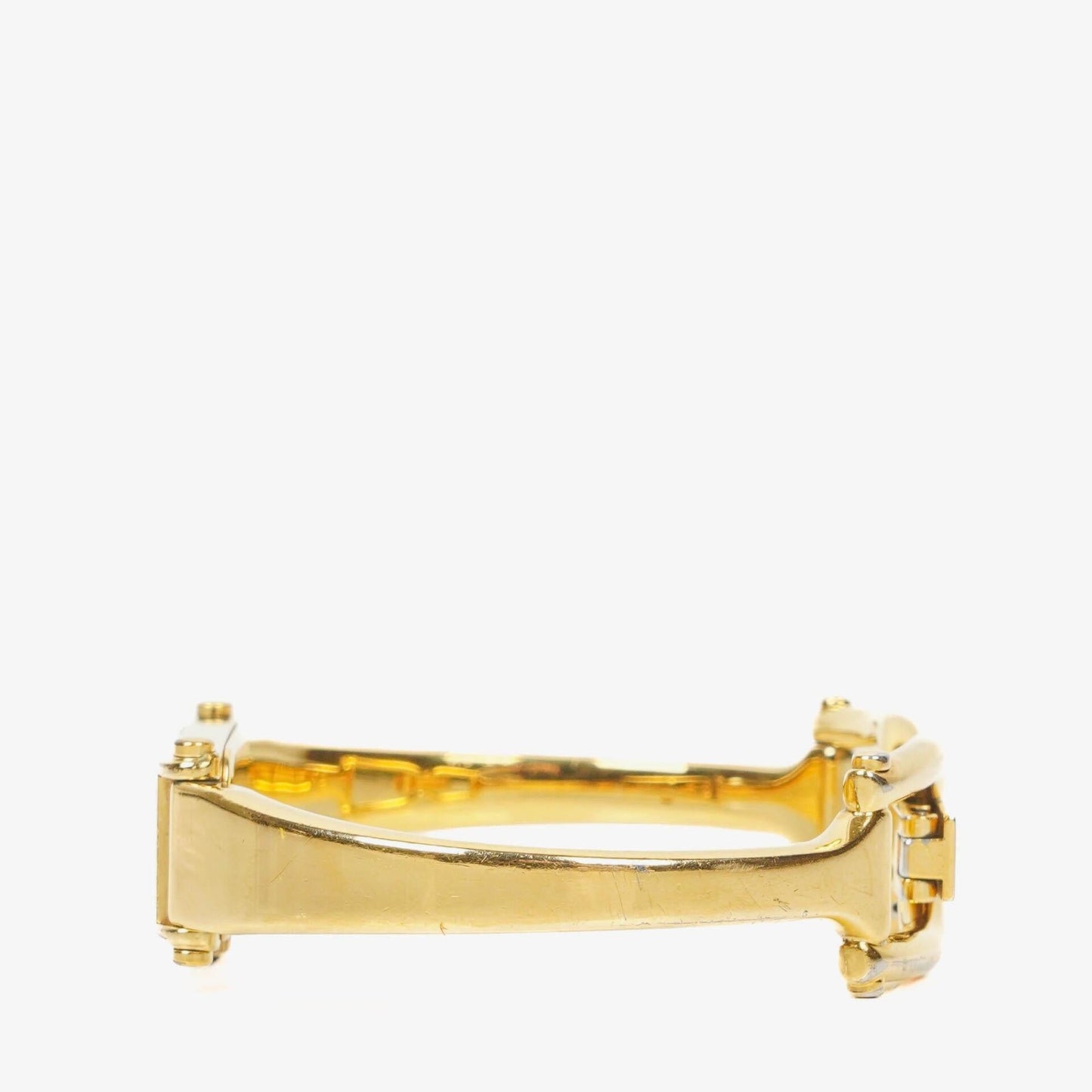 Gucci 1500 Rectangular Gold-Tone Stainless Steel Watch