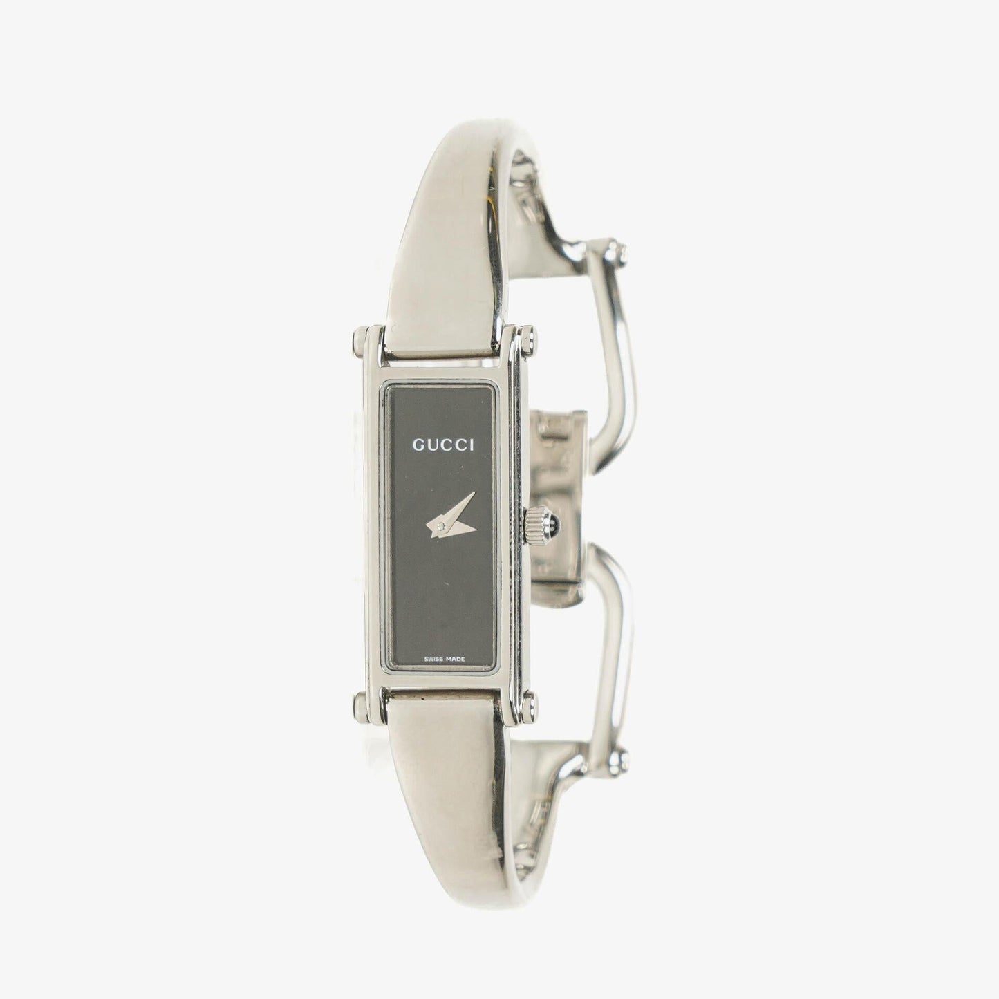 Gucci 1500L Rectangular Stainless Steel Watch