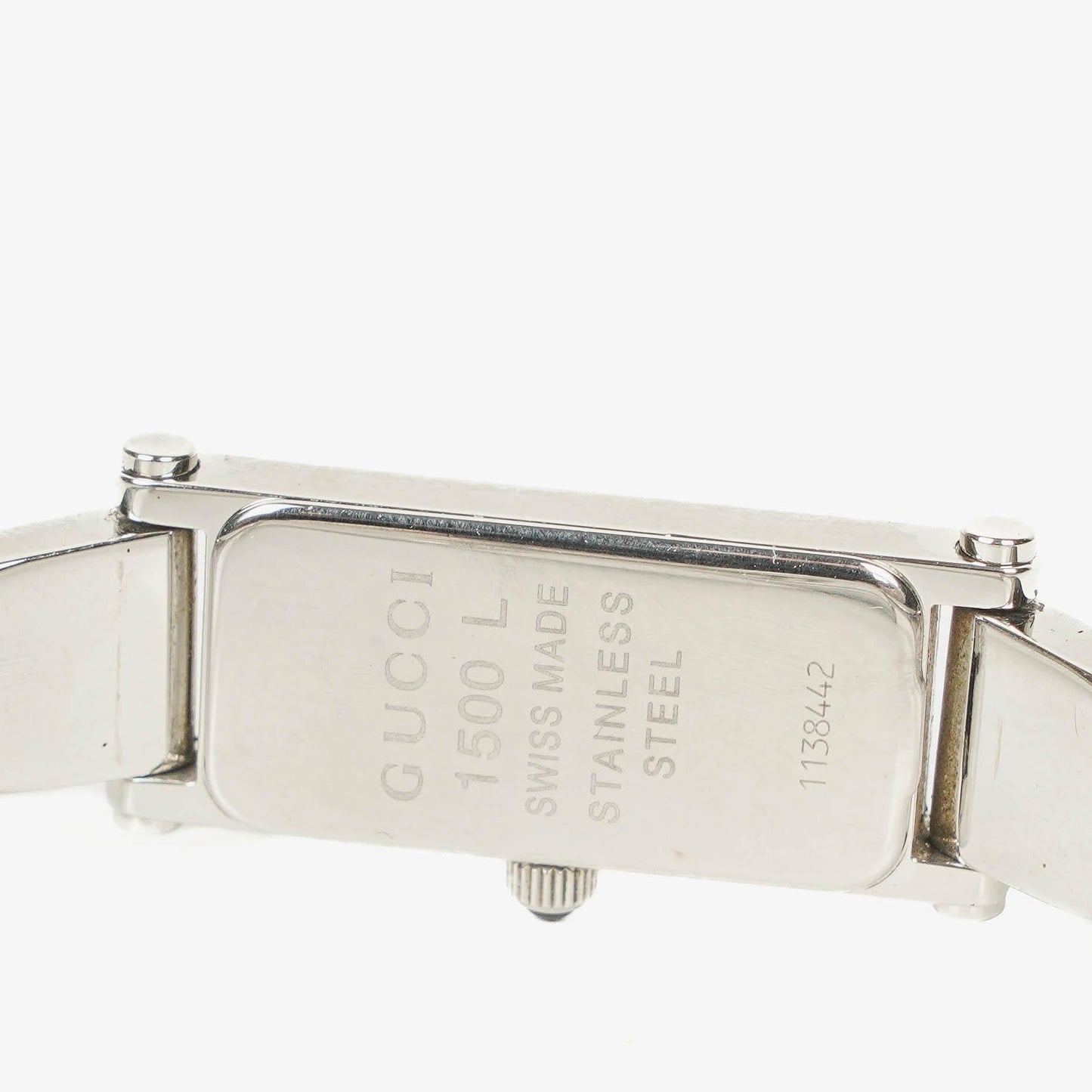 Gucci 1500L Rectangular Stainless Steel Watch