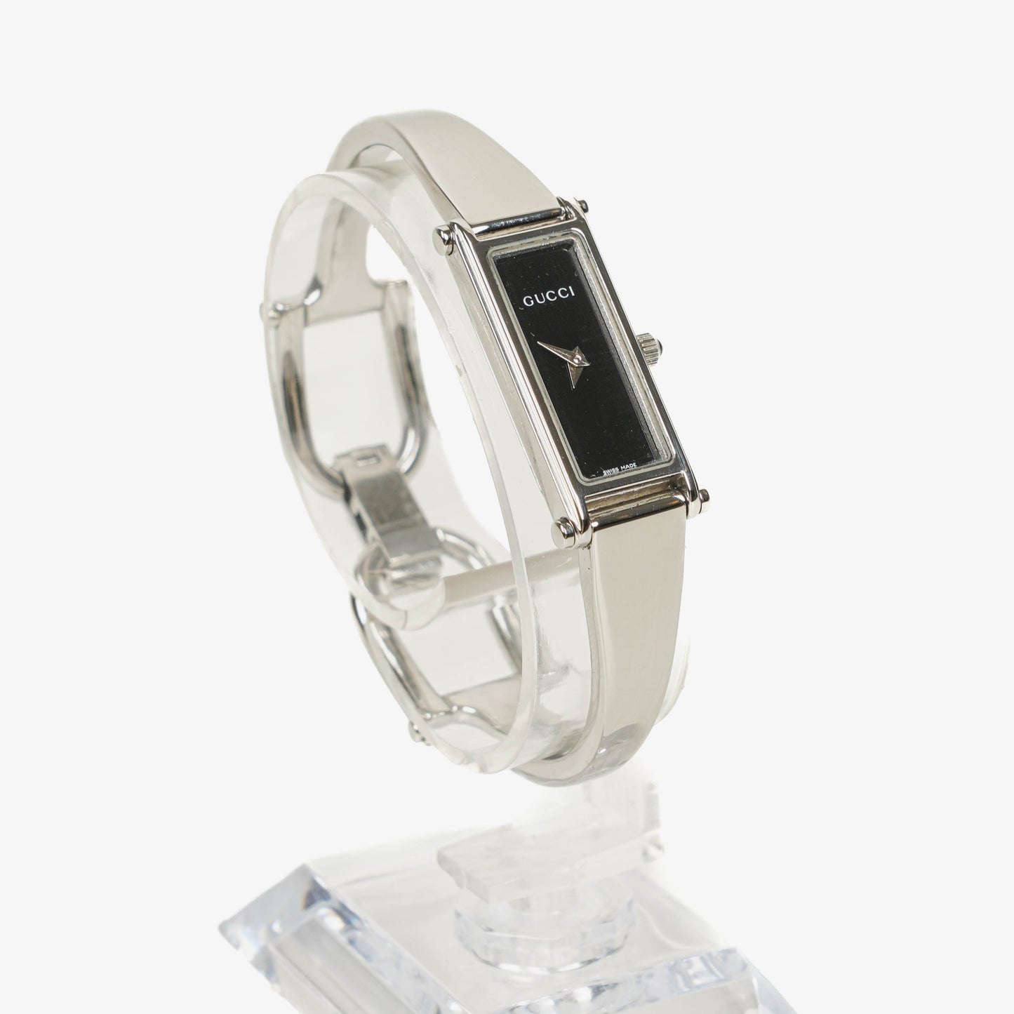 Gucci 1500L Rectangular Stainless Steel Watch