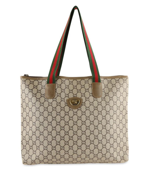 Gucci Beige Canvas Tote