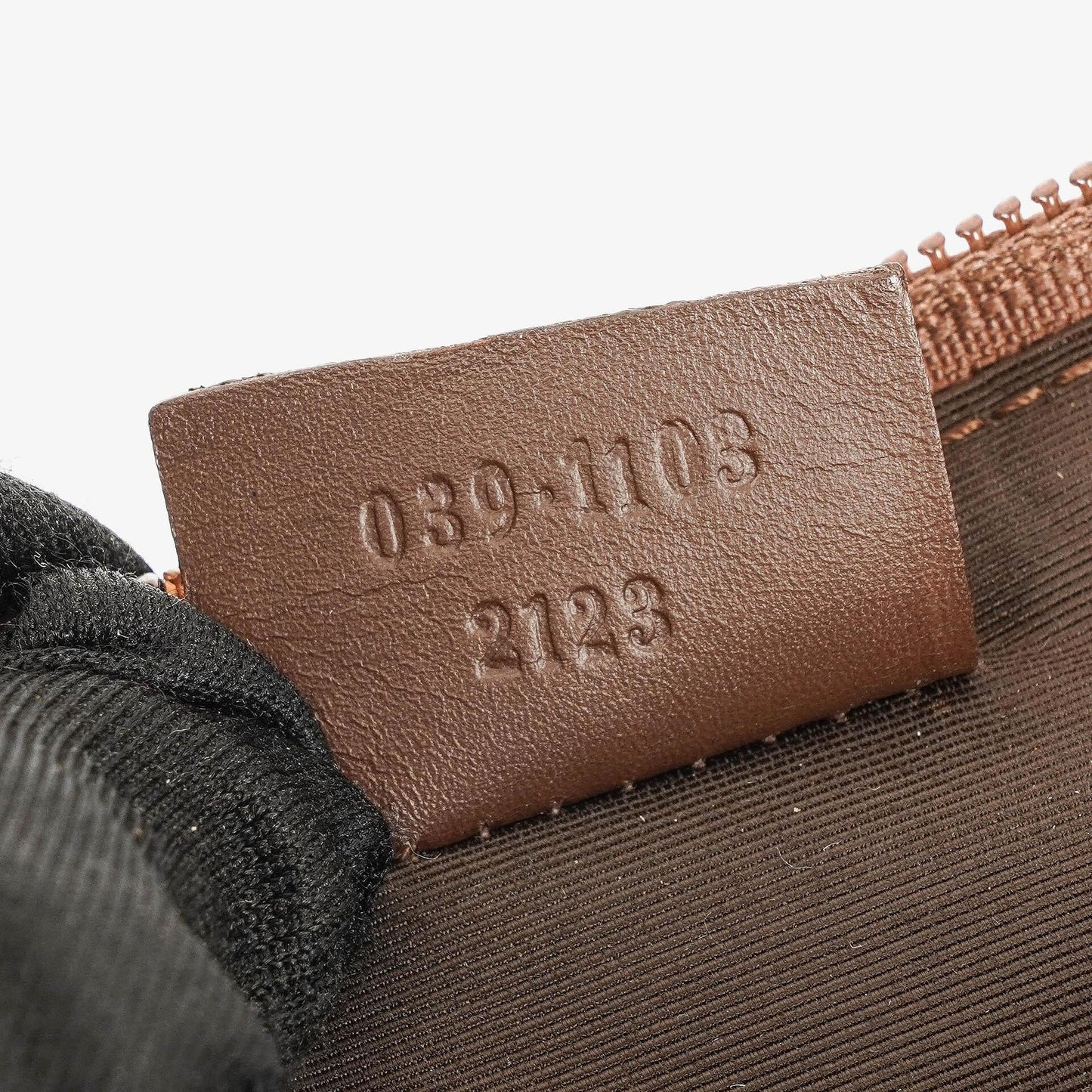Gucci Baguette Pochette Boat Brown GG Monogram Bag