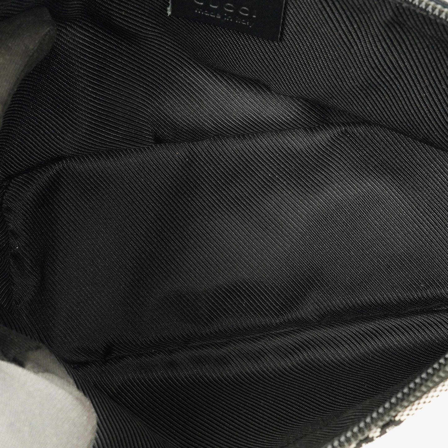 Gucci Baguette Pochette Boat Grey GG Monogram Bag