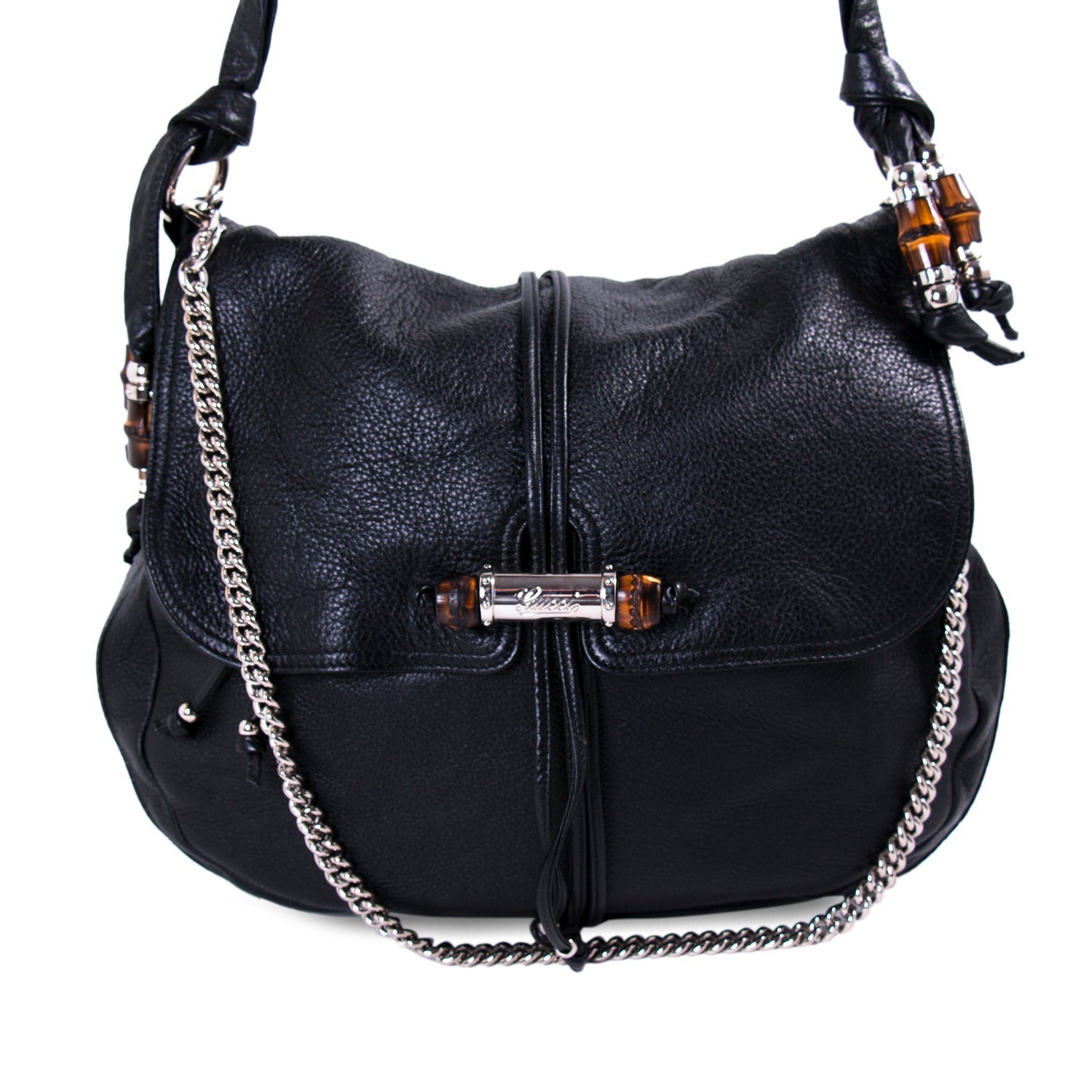 Gucci Bamboo Leather Chain Shoulder Bag