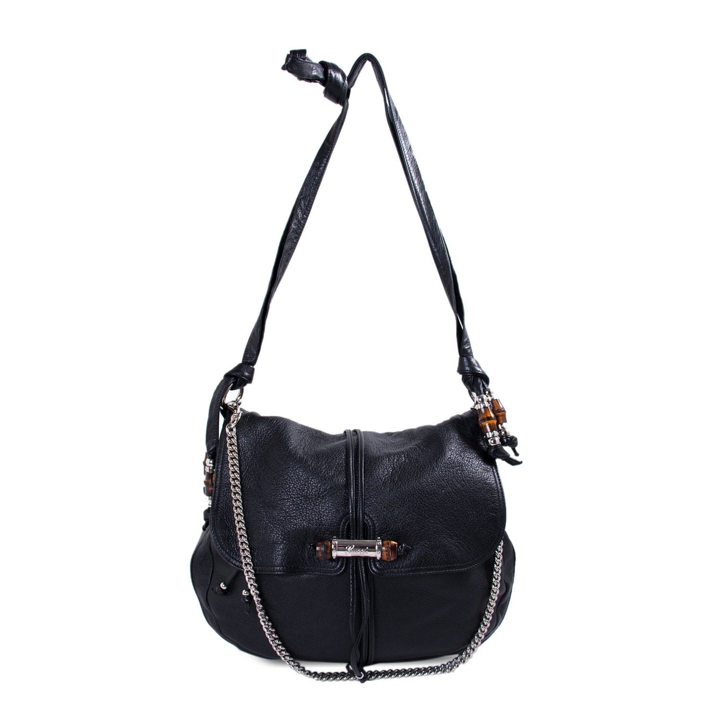 Gucci Bamboo Leather Chain Shoulder Bag