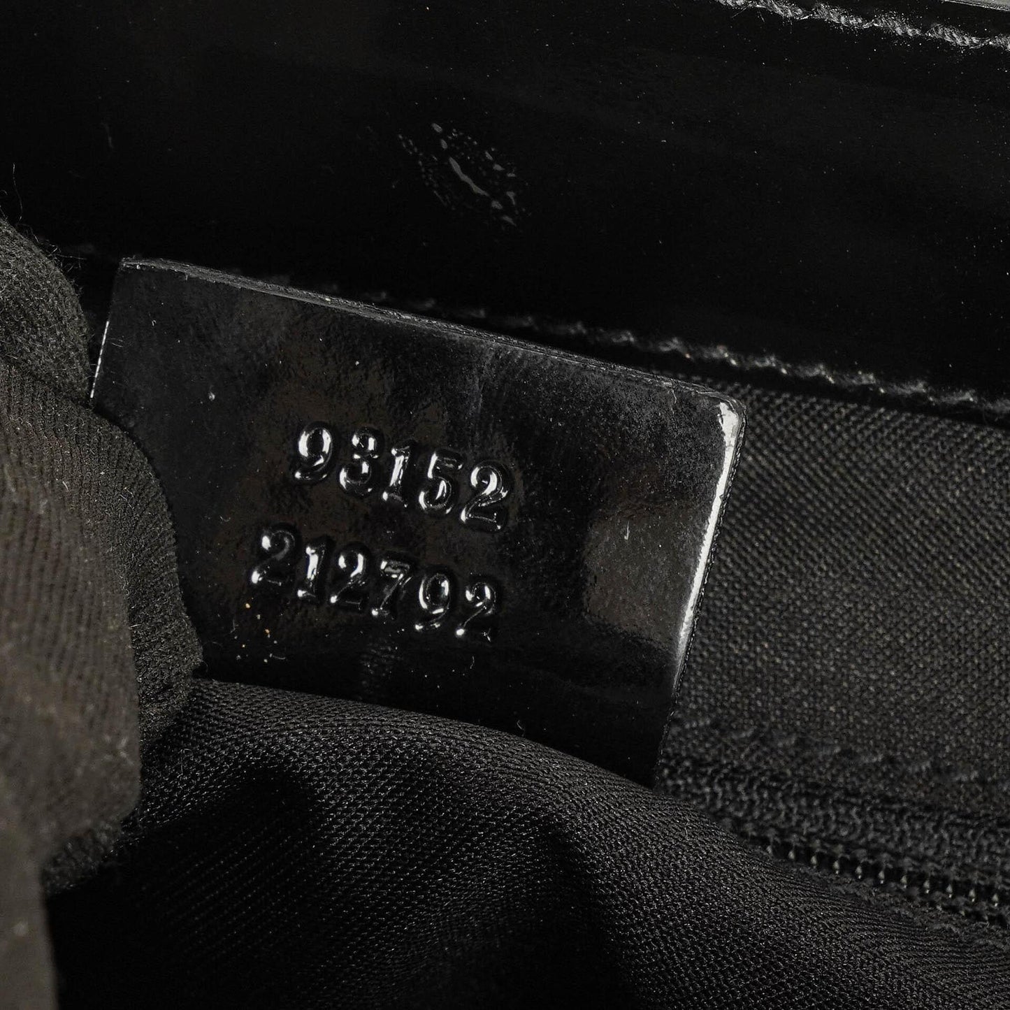 Gucci Bamboo Top Handle Black Patent Leahter Bag