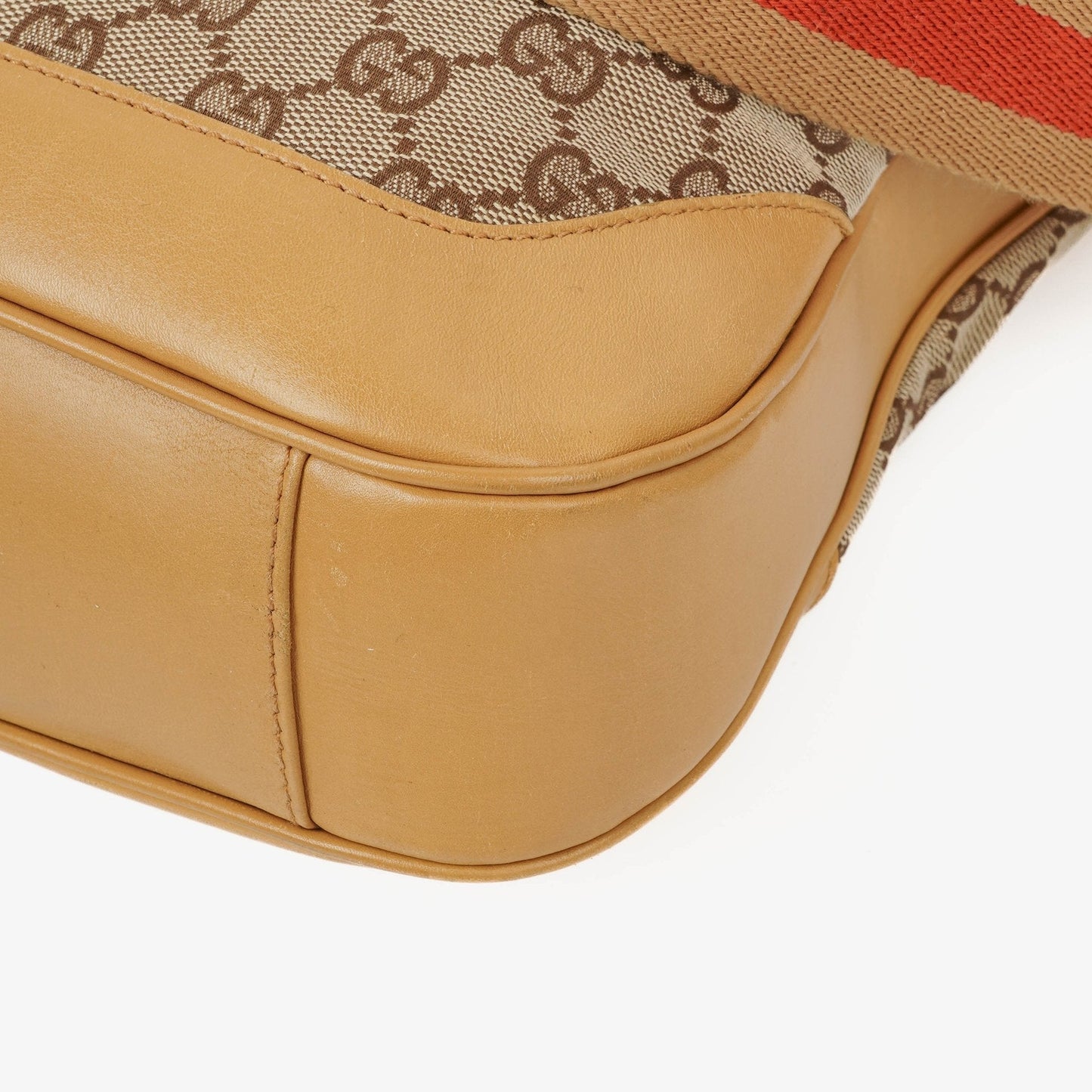 Gucci Bamboo Top Handle GG Canvas and Leather Hobo Bag