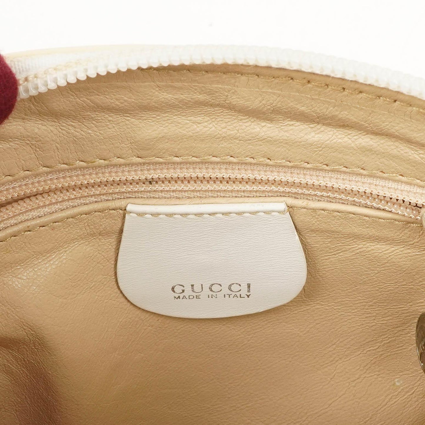 Gucci Bamboo Top Handle Patent Leather Handbag
