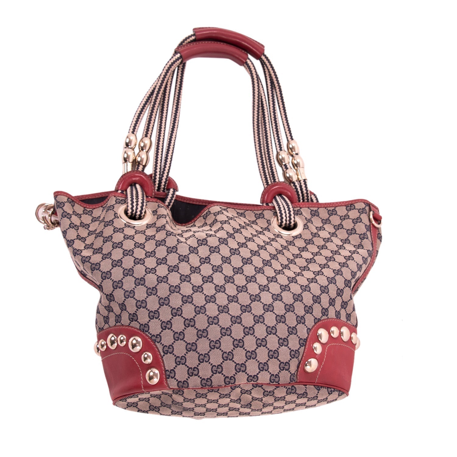Gucci Leather Canvas Shoulder Bag Style 31