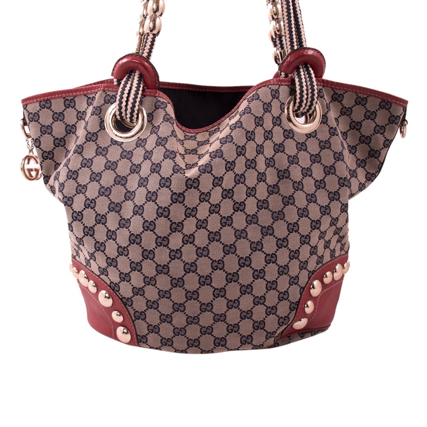 Gucci Leather Canvas Shoulder Bag Style 31