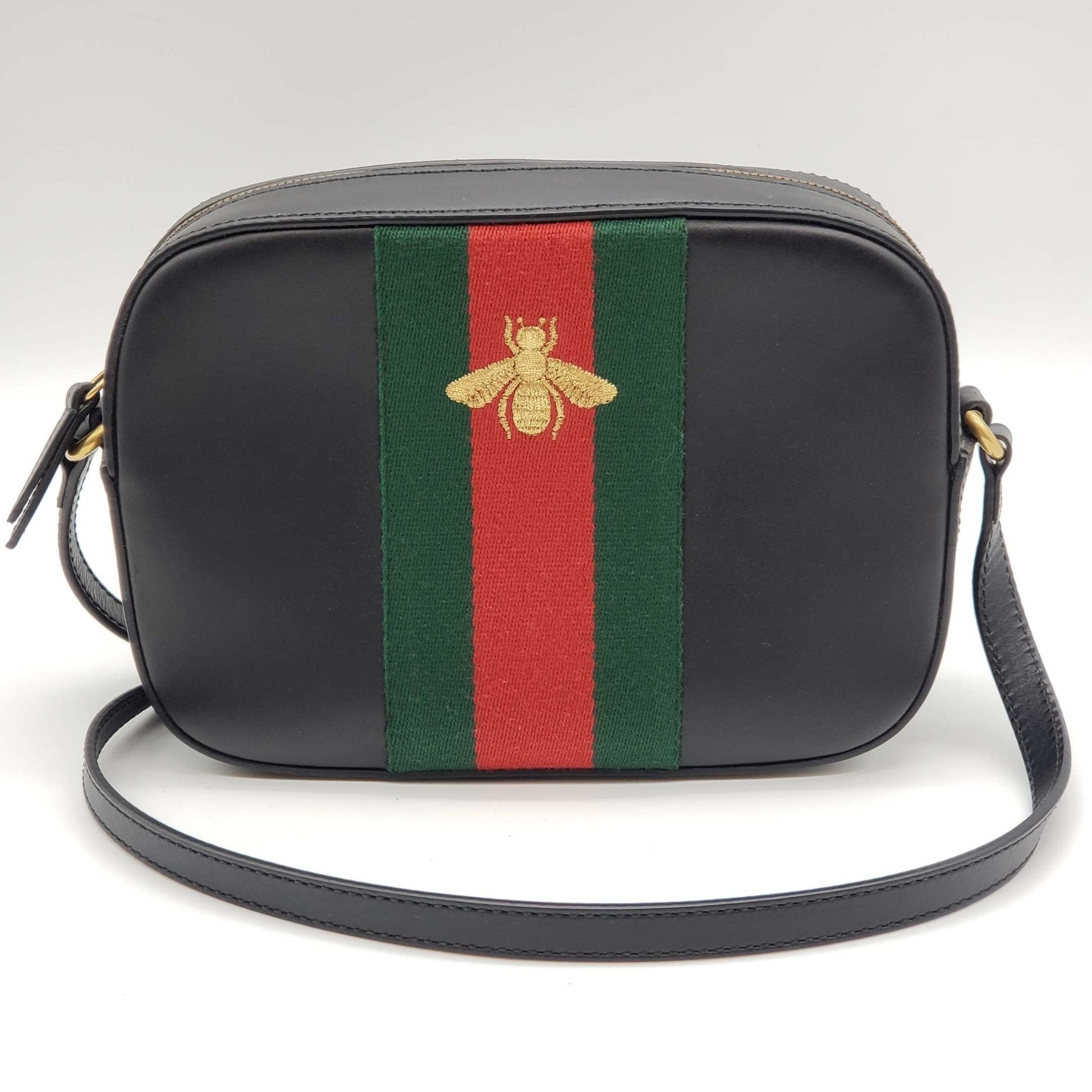 Gucci Black Leather Crossbody Style 1