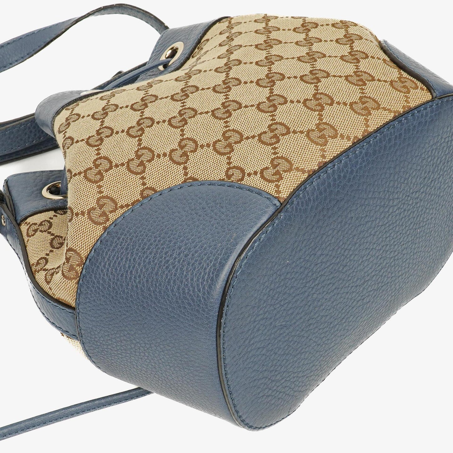 Gucci Beige Ebony Washed Ink Monogram Cellarius Calfskin Bucket Bag