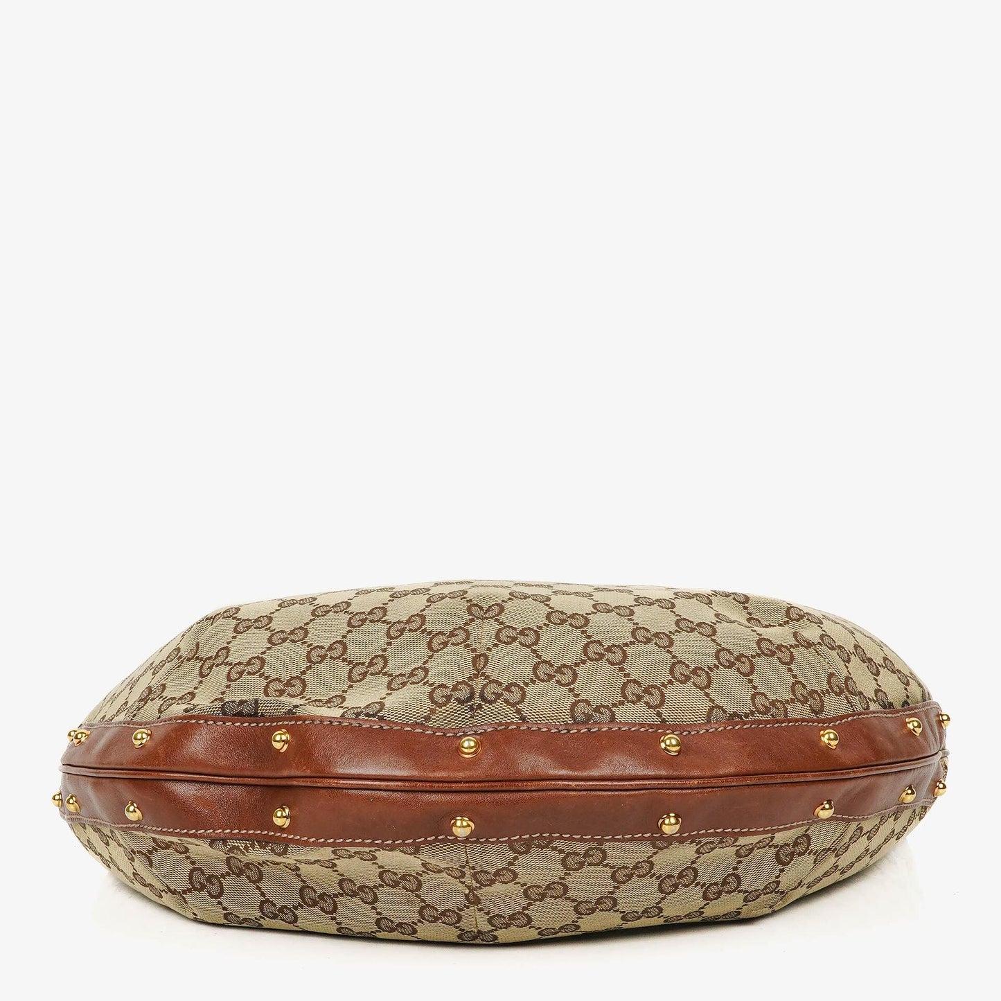 Gucci Beige/Brown GG Fabric Canvas Hobo Bag
