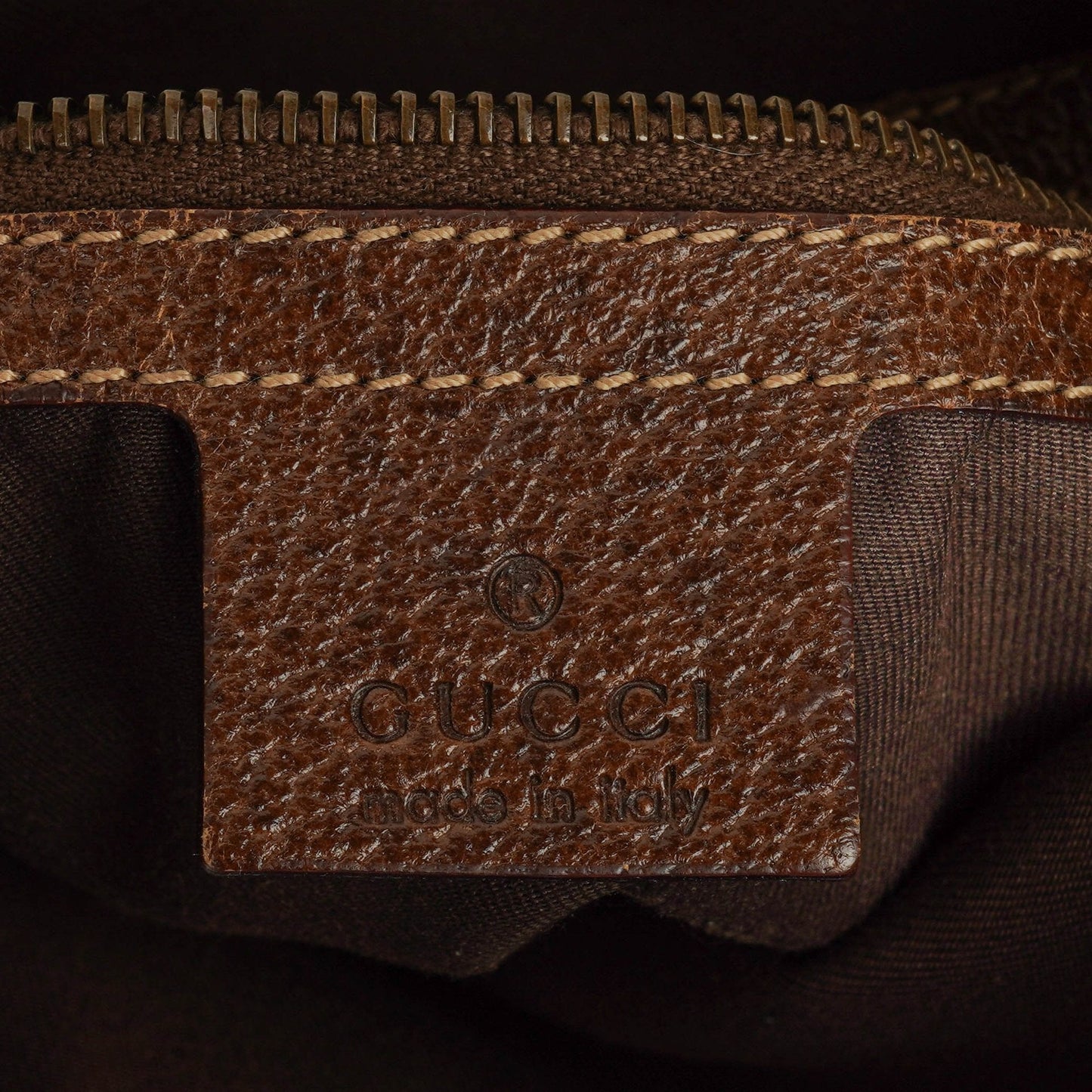 Gucci Beige/Ebony GG Canvas Studded Pelham Small Shoulder Bag