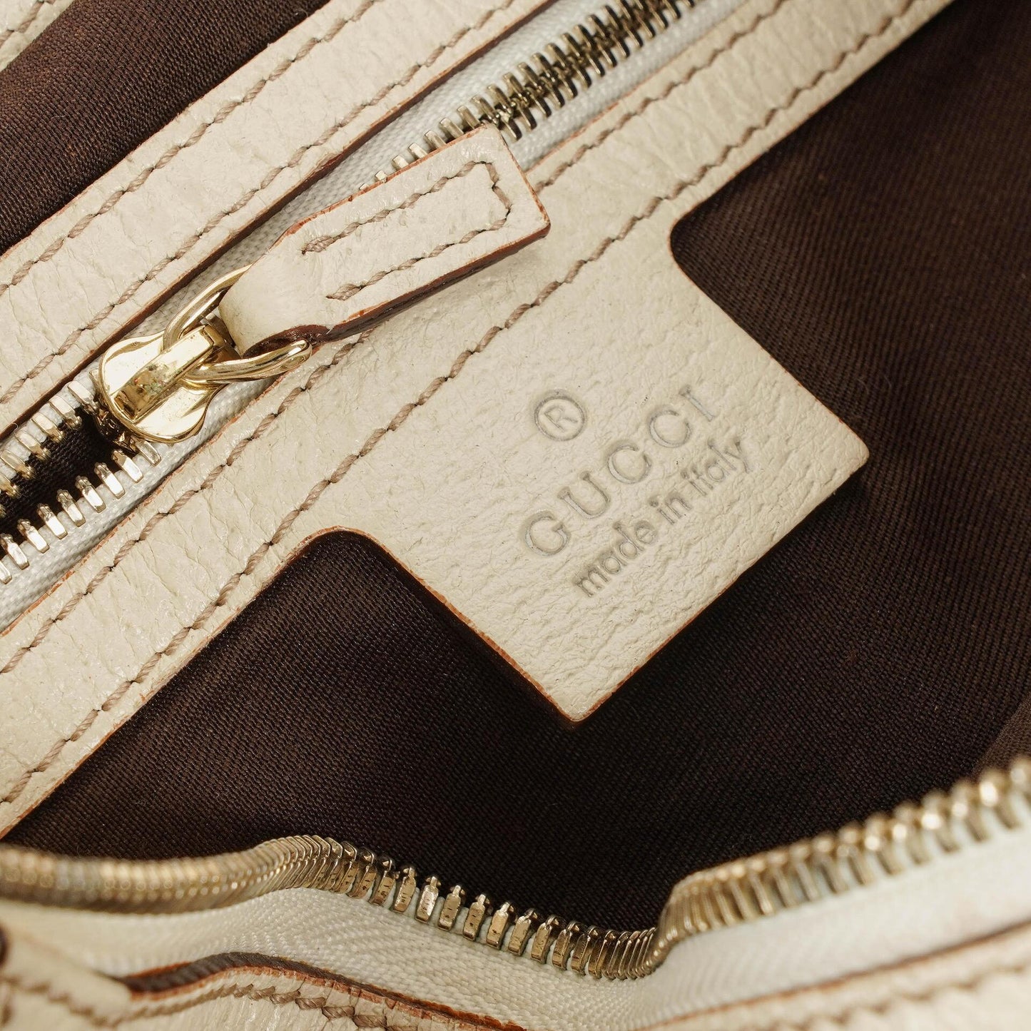 Gucci Beige/Ebony GG Fabric Canvas Hobo Bag