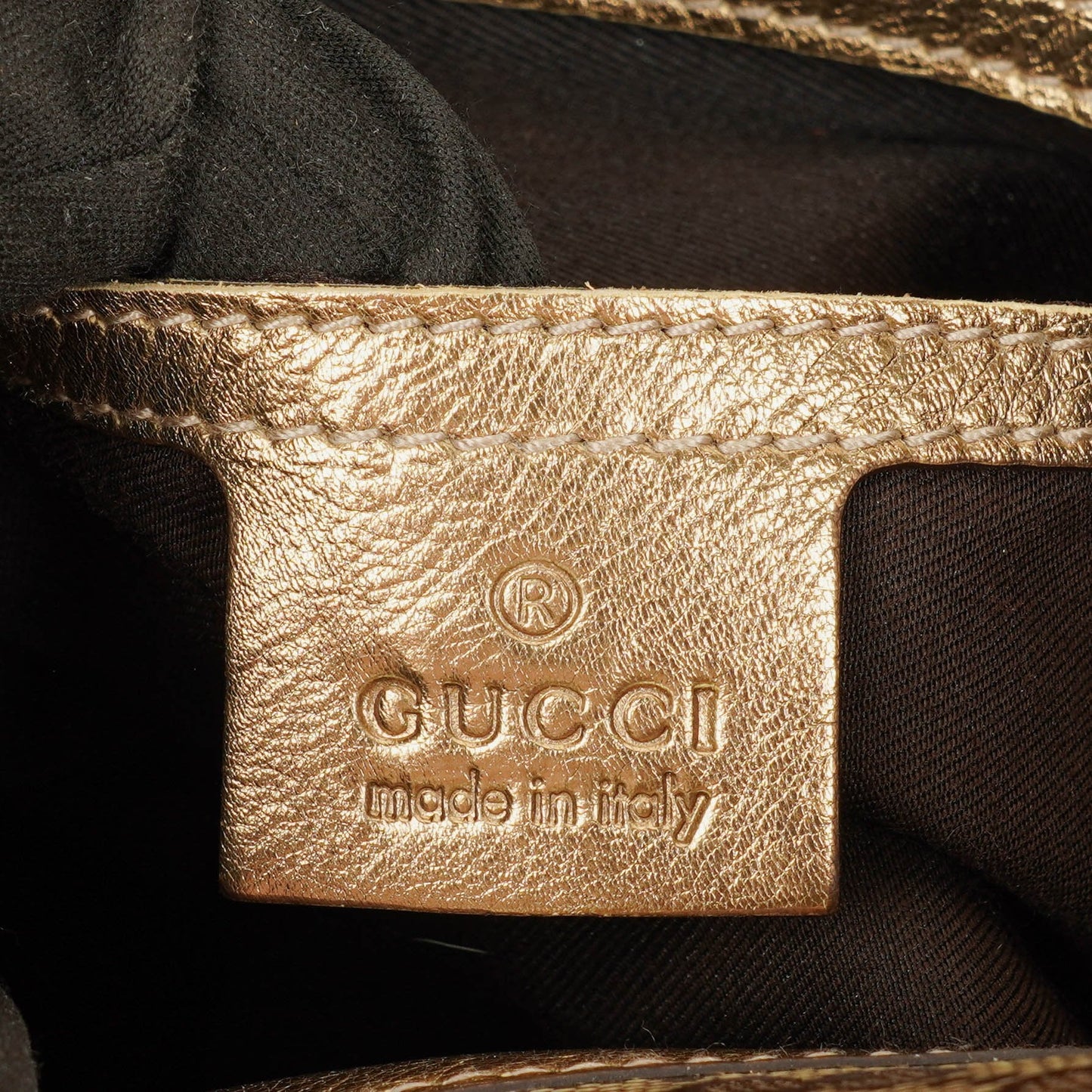 Gucci Beige/Gold Crystal Coated Canvas Joy Shoulder Bag