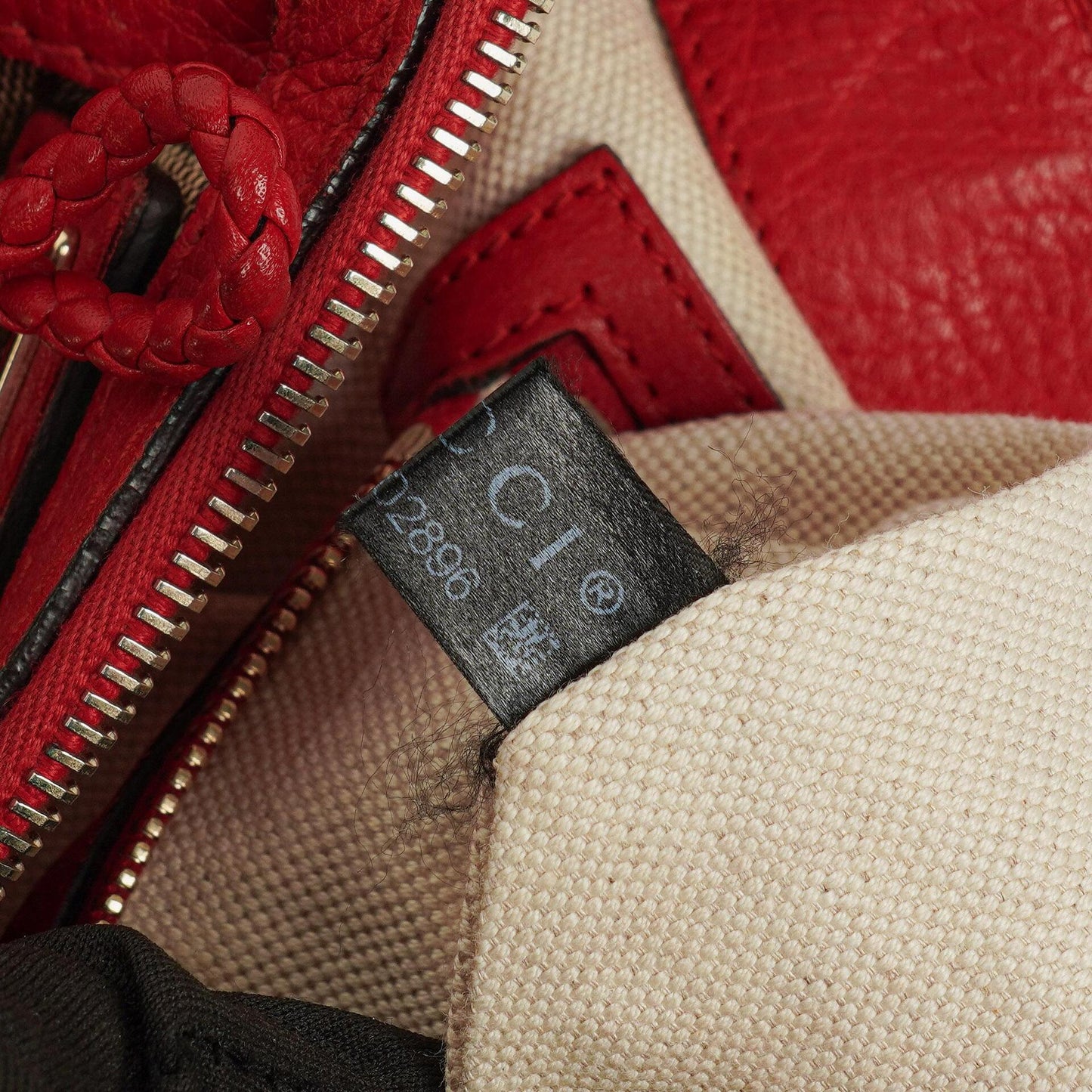Gucci Beige/Red Bella GG Canvas Top Handle Bag