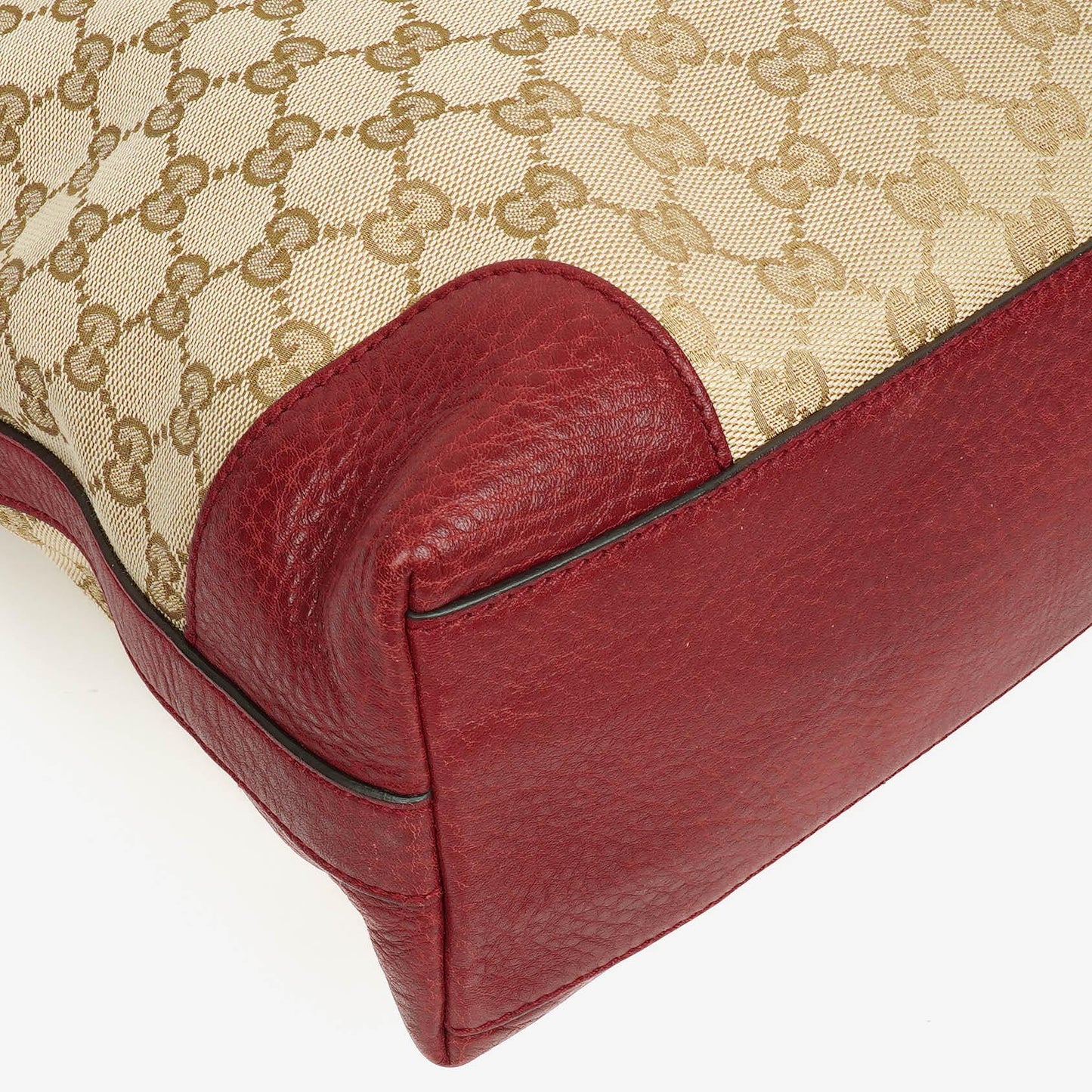 Gucci Beige/Red GG Canvas Miss GG Original Hobo Bag