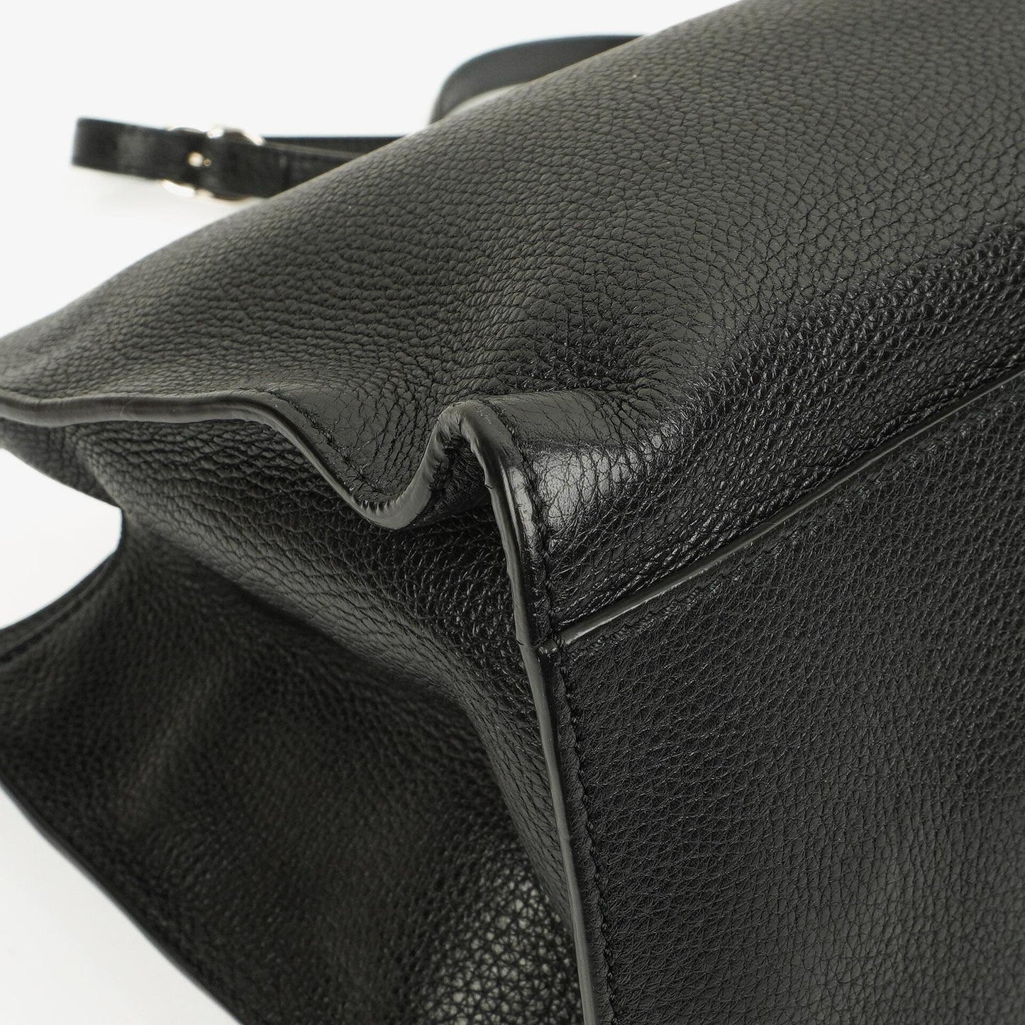 Gucci Black Calfskin Bamboo Daily Shopper Bag