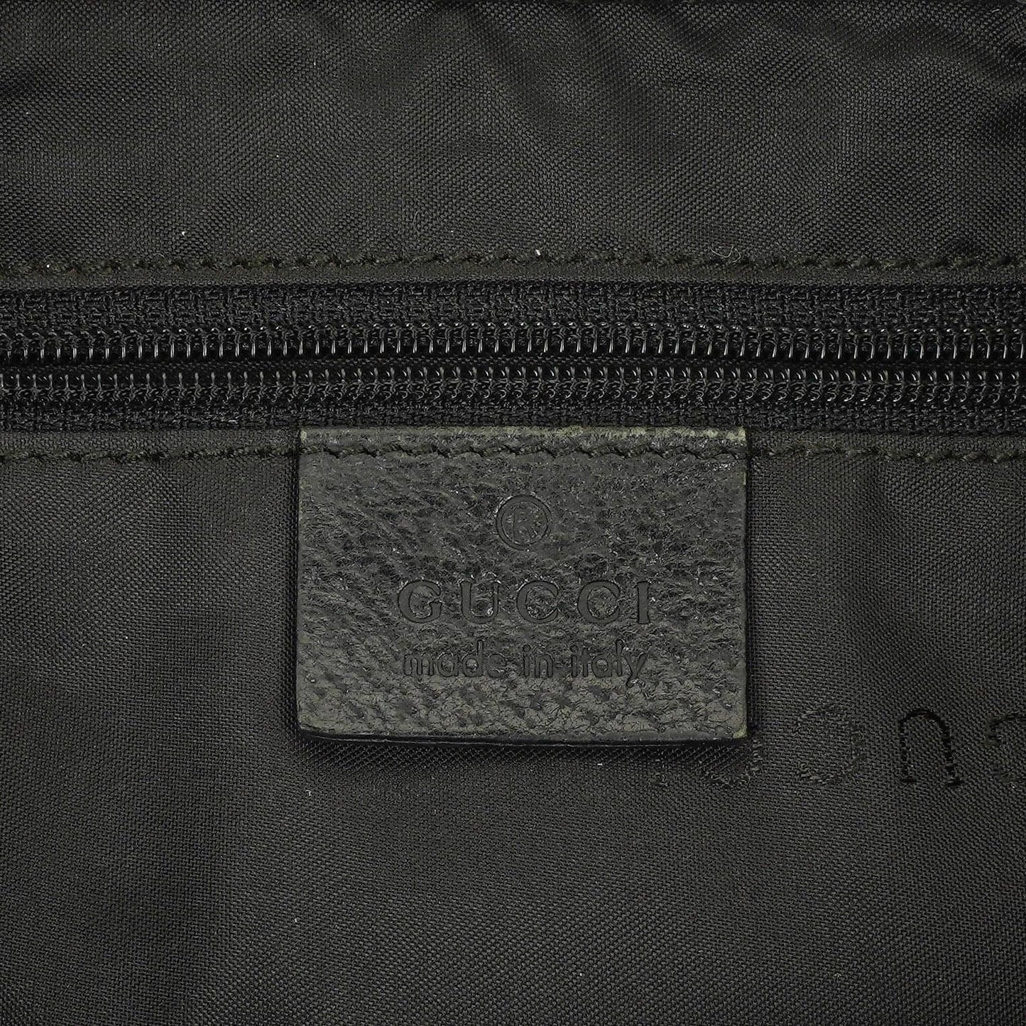 Gucci Black Canvas And Leather Jackie Medium Vintage Shoulder Bag