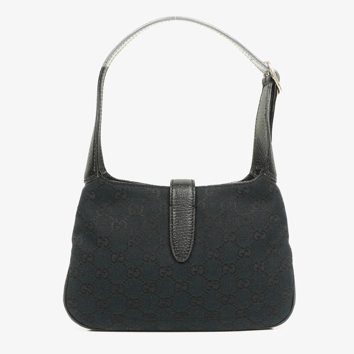 Gucci Black Canvas And Leather Mini Jackie Vintage Shoulder Bag