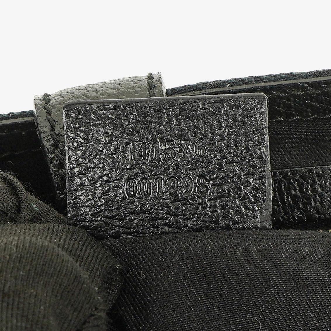 Gucci Black Canvas And Leather Mini Jackie Vintage Shoulder Bag