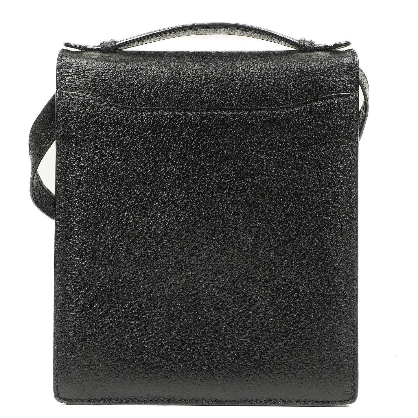 Gucci Black Grained Leather Shoulder Bag