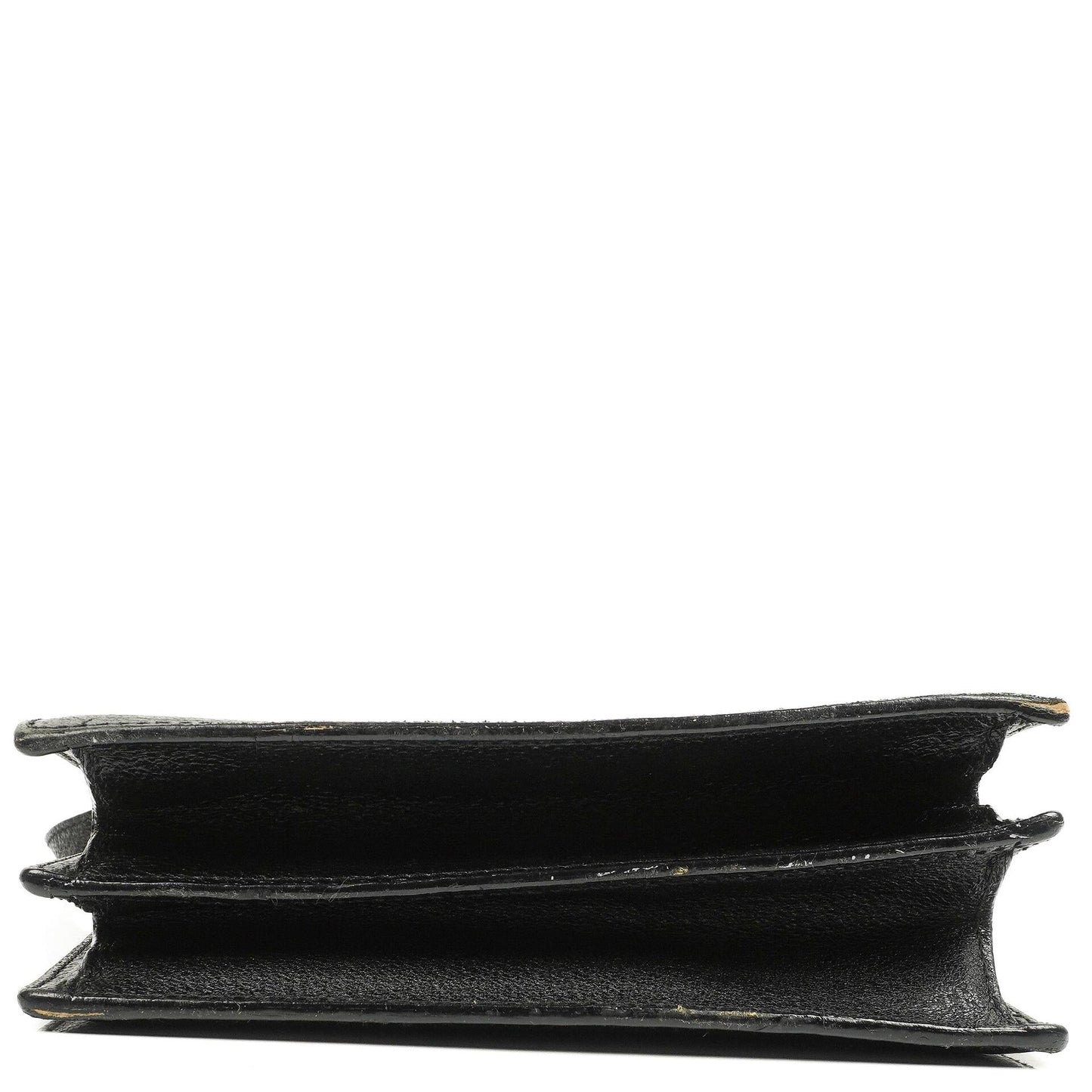 Gucci Black Grained Leather Shoulder Bag