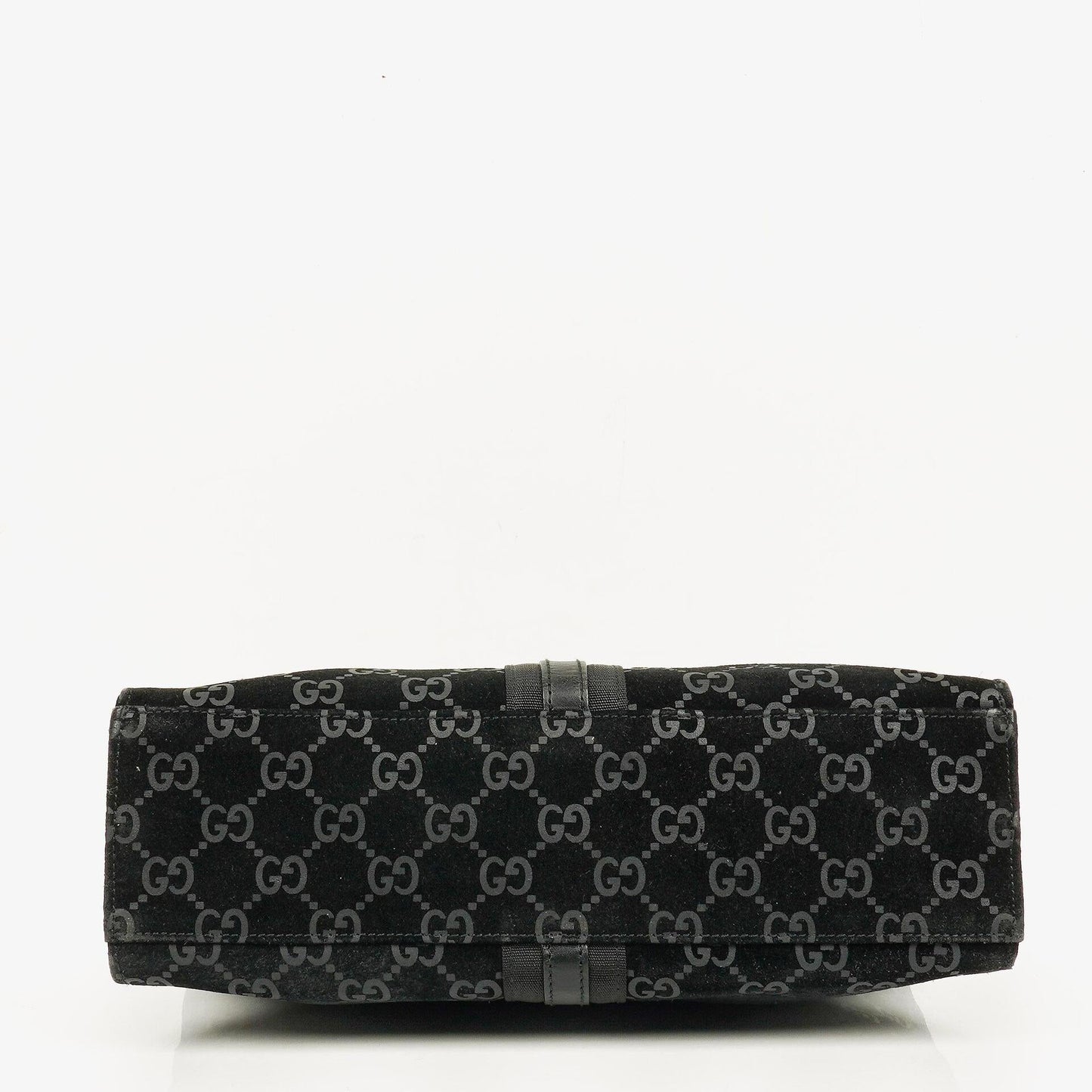 Gucci Black Jackie GG Suede Square Bag