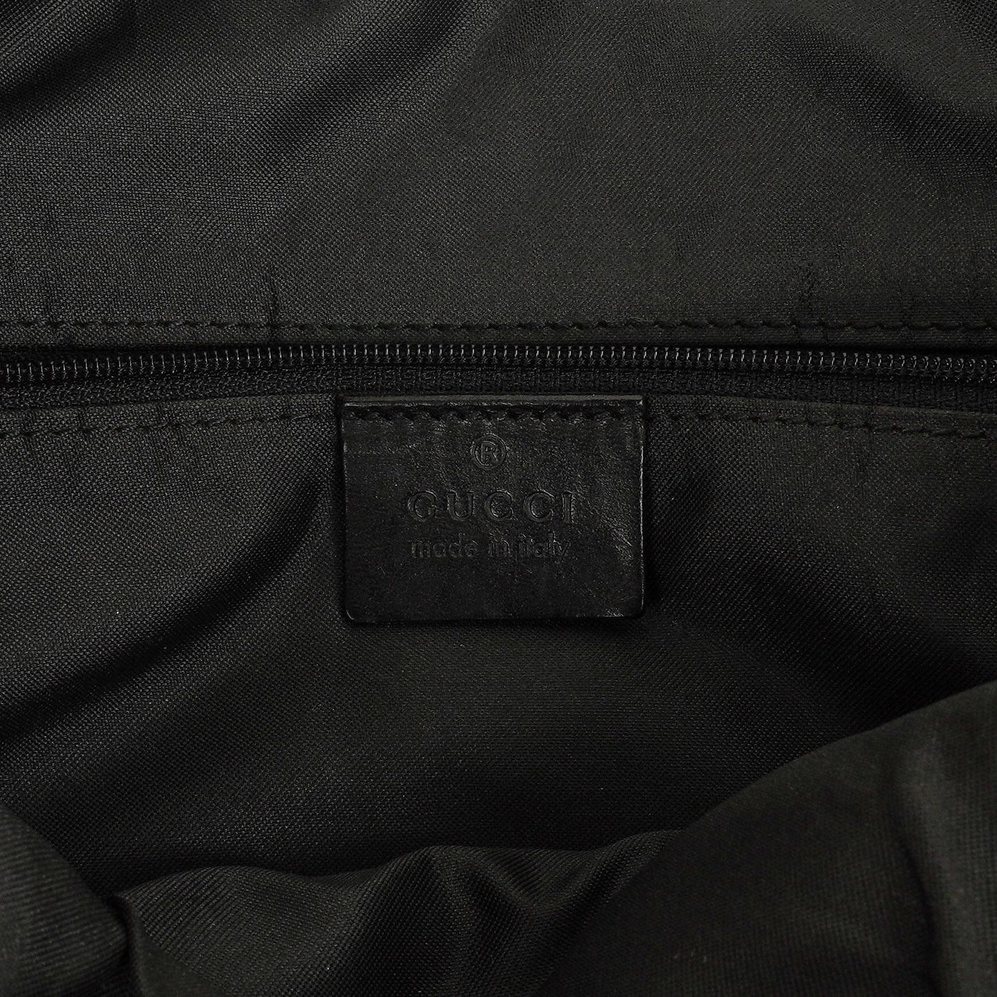 Gucci Black Jackie GG Suede Square Bag