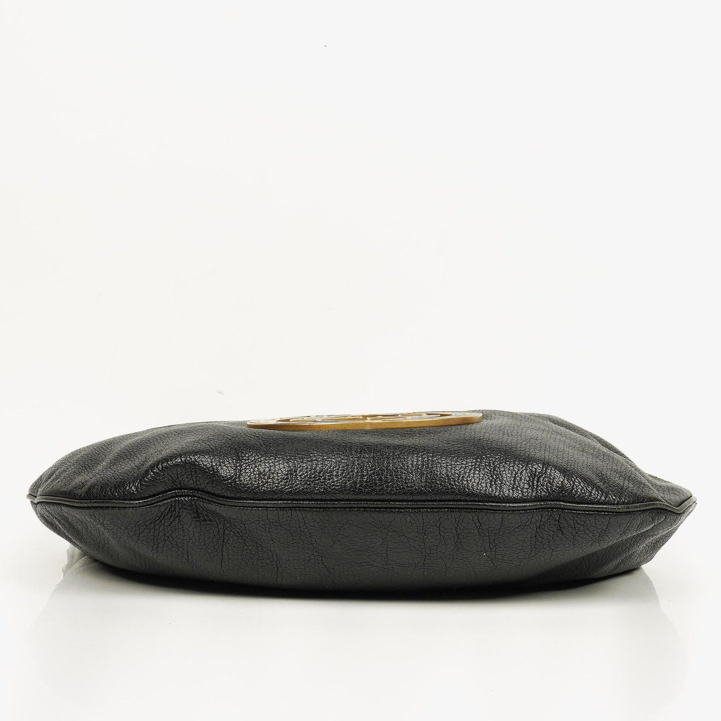 Gucci Black Leather GG Logo Blondie Shoulder Bag